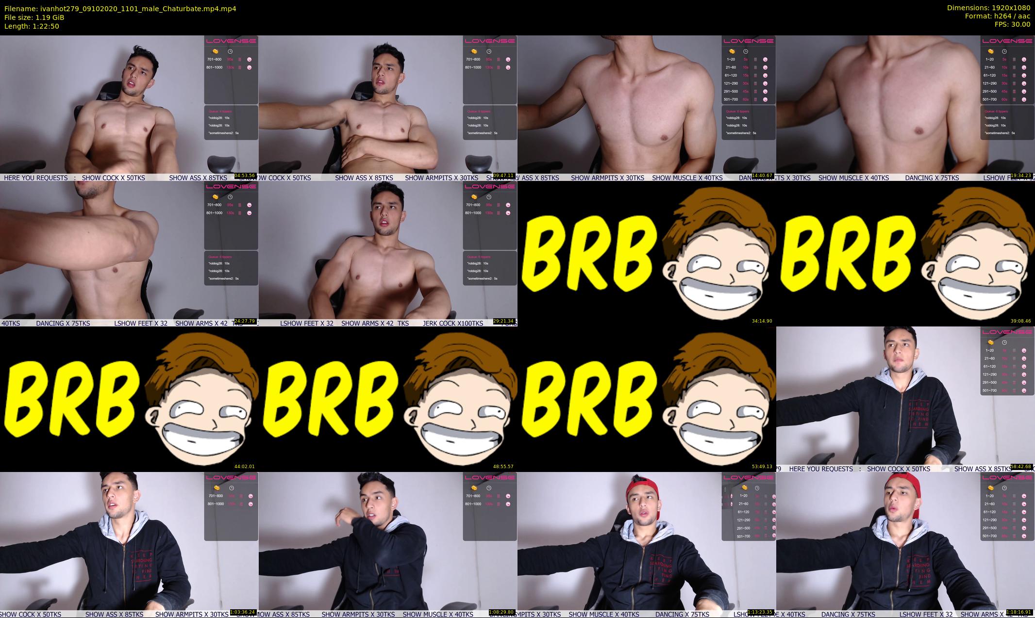 ivanhot279 — 83 minute Chaturbate male cam show recording, 1080p, Oct 9, 2020