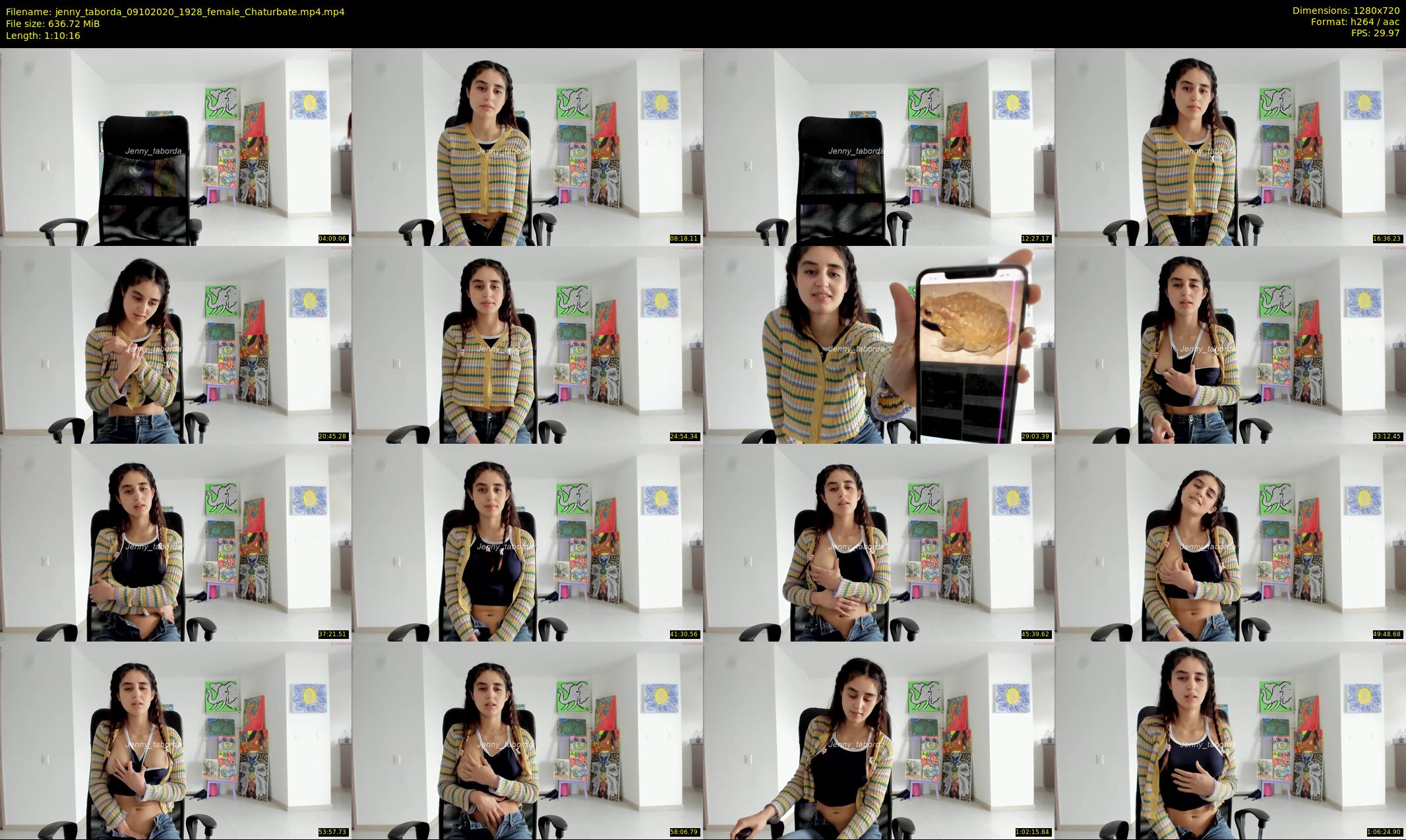 jenny_taborda — 71 minute Chaturbate female cam show recording, 720p, Oct 9, 2020