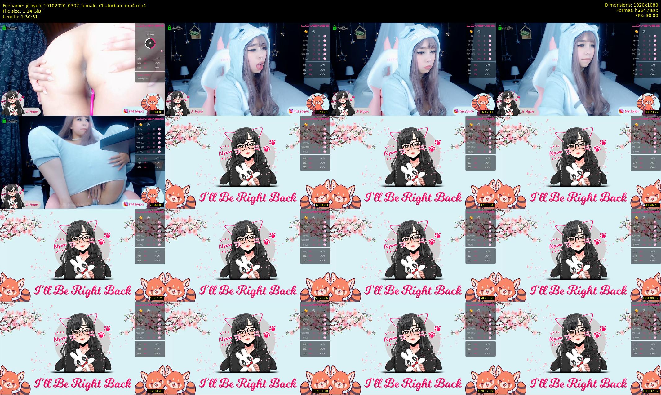 ji_hyun — 91 minute Chaturbate female cam show recording, 1080p, Oct 10, 2020
