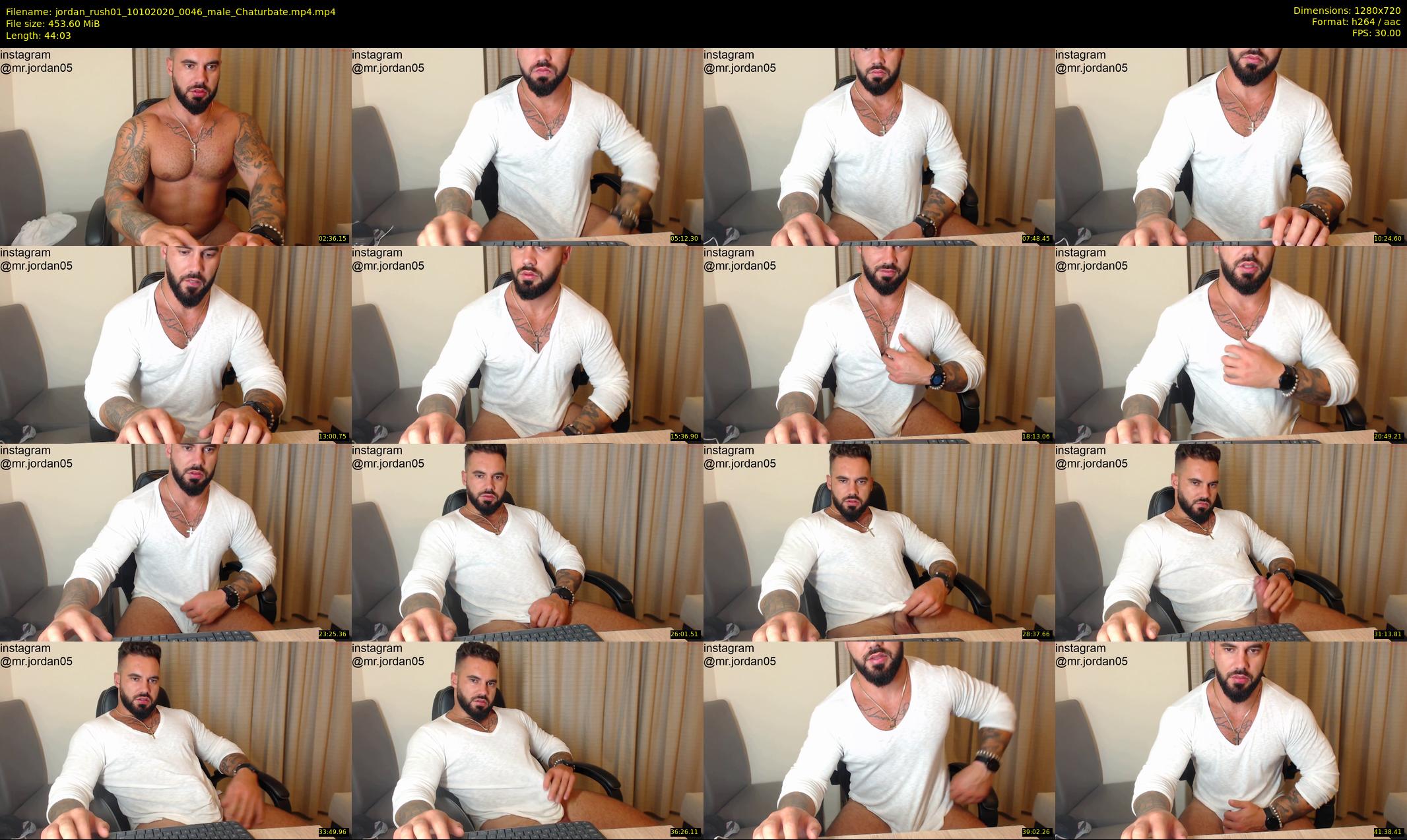 jordan_rush01 — 45 minute Chaturbate male cam show recording, 720p, Oct 10, 2020