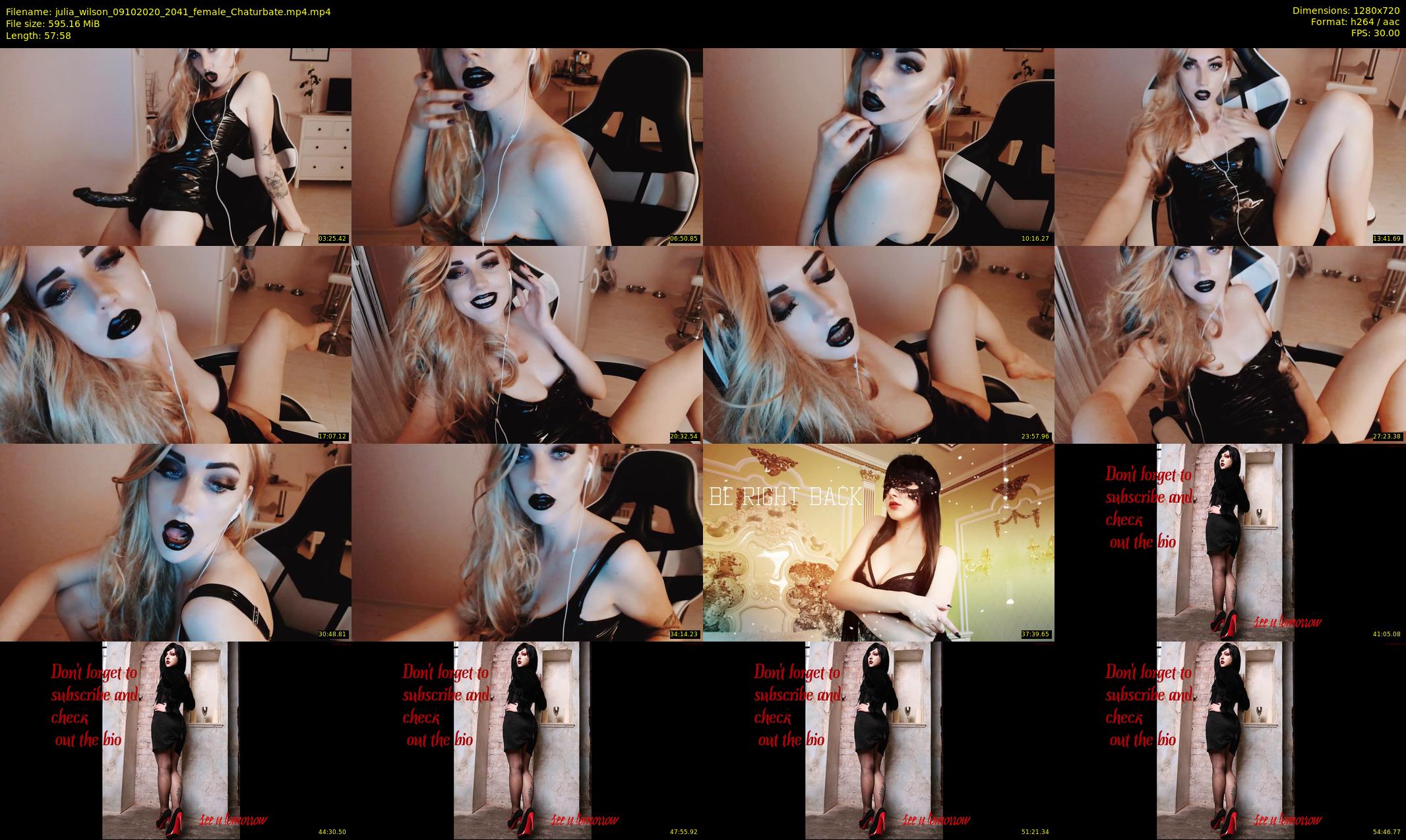 julia_wilson — 58 minute Chaturbate female cam show recording, 720p, Oct 9, 2020