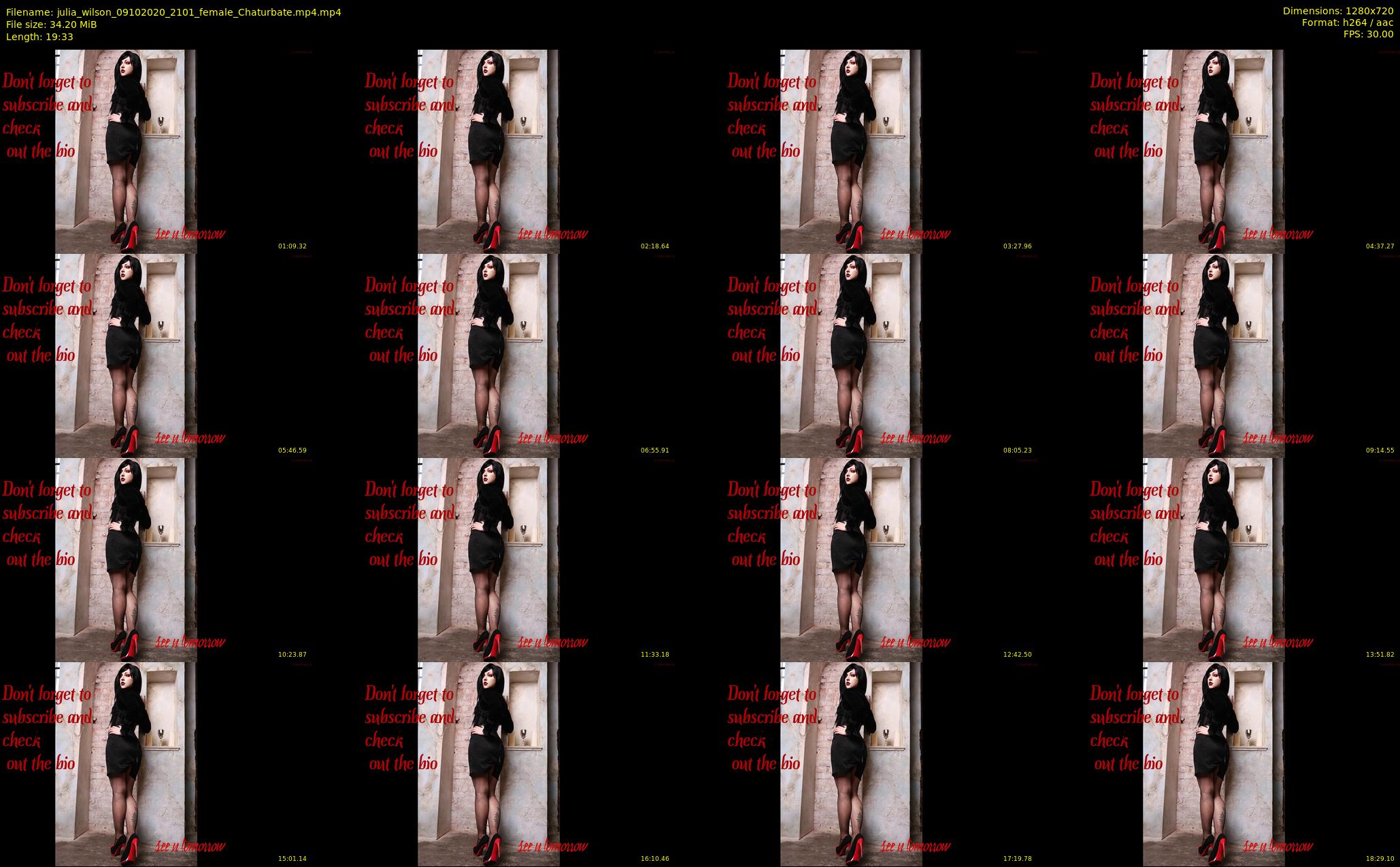 julia_wilson — 20 minute Chaturbate female cam show recording, 720p, Oct 9, 2020