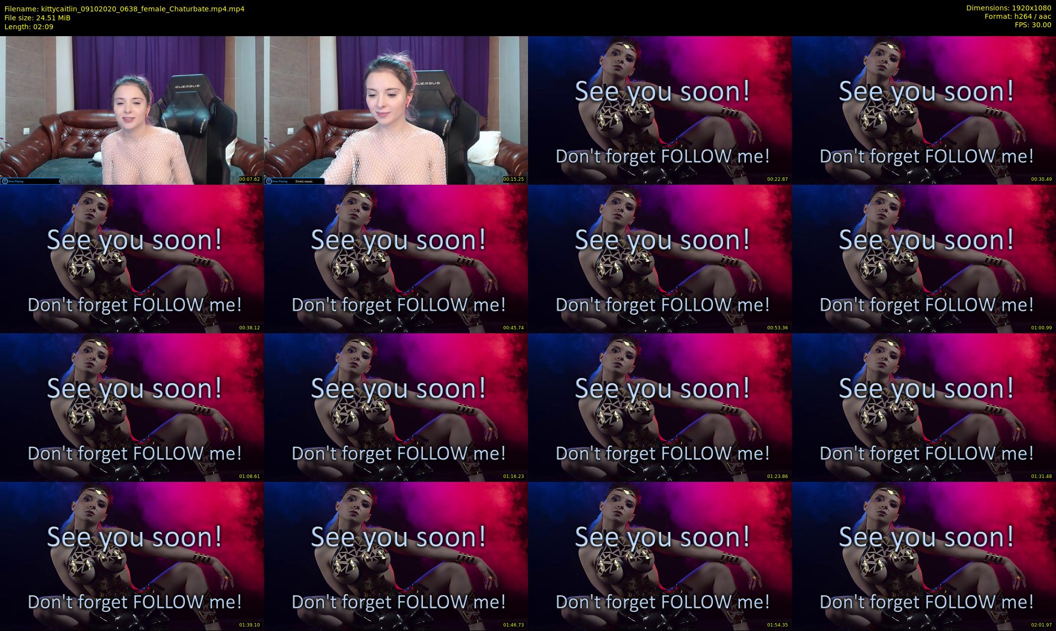 kittycaitlin — 3 minute Chaturbate female cam show recording, 1080p, Oct 9, 2020