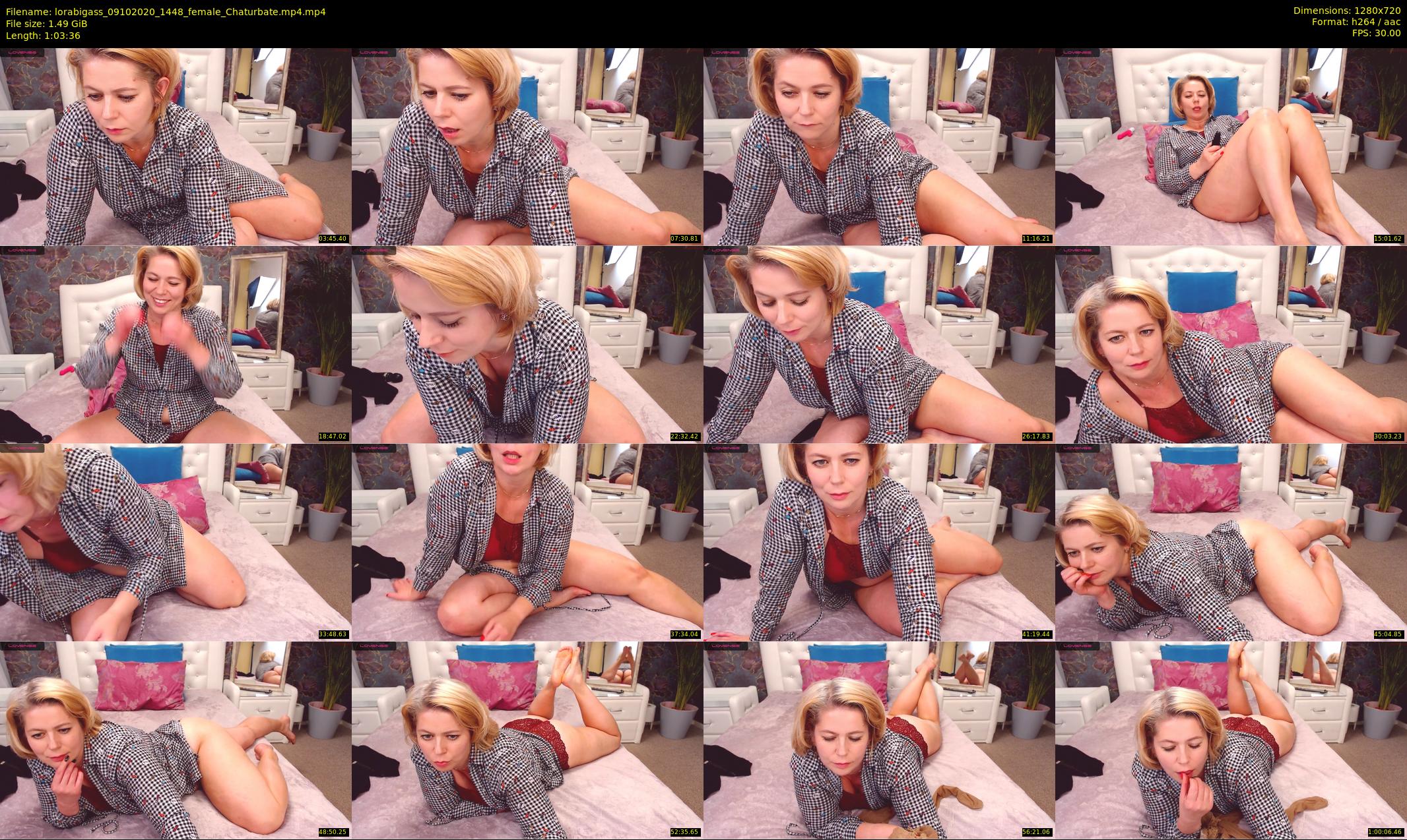 lorabigass — 64 minute Chaturbate female cam show recording, 720p, Oct 9, 2020