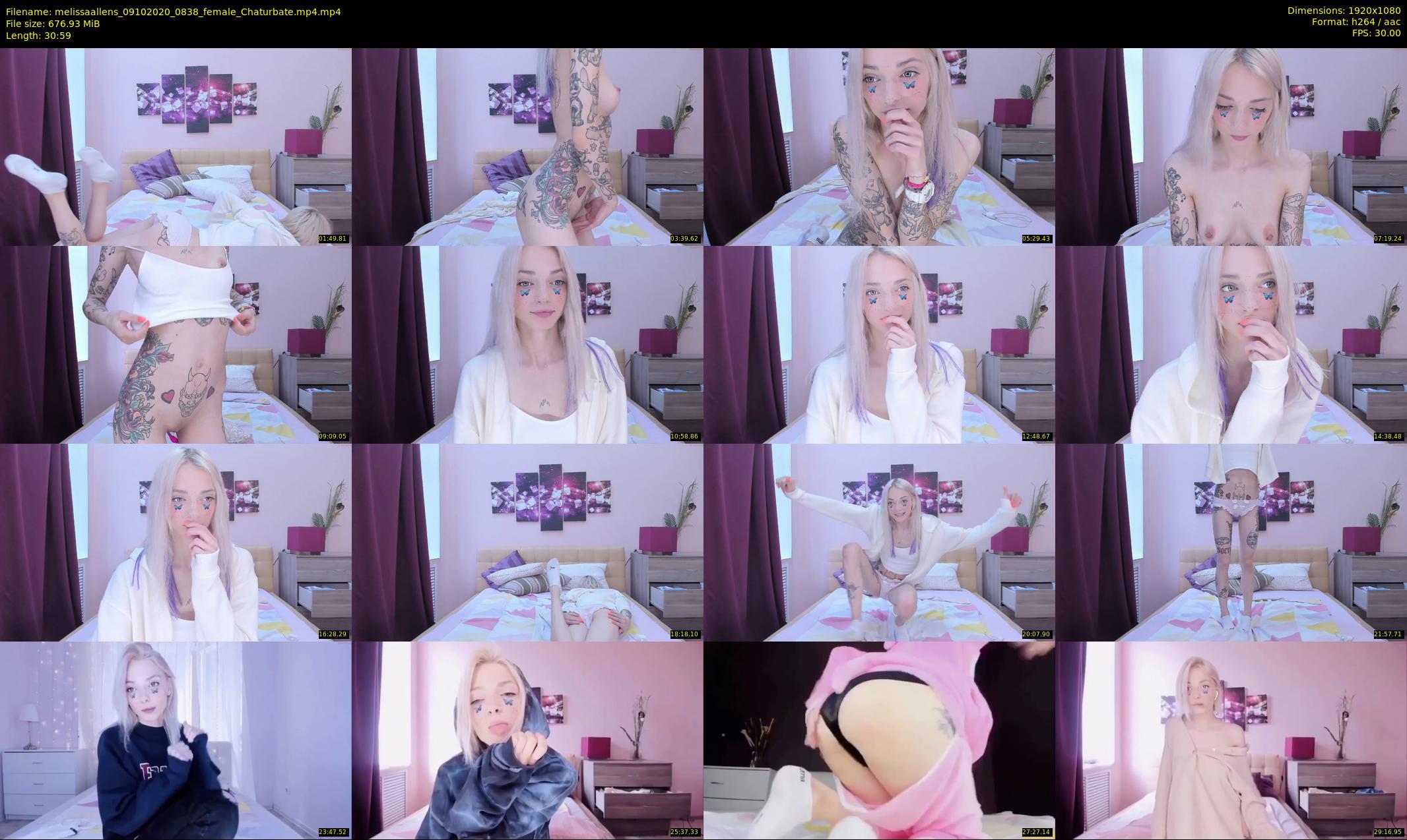 melissaallens — 31 minute Chaturbate female cam show recording, 1080p, Oct 9, 2020