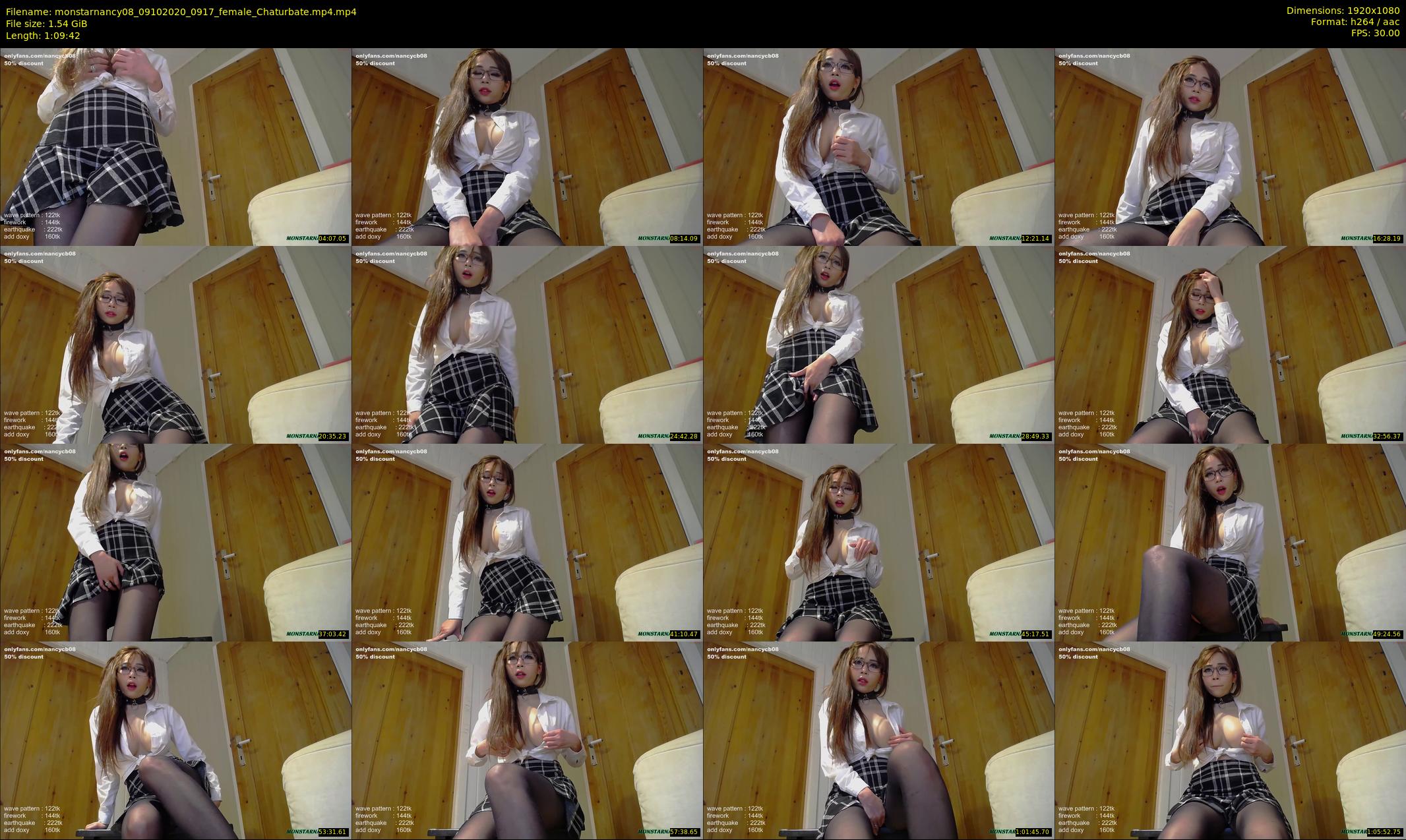 monstarnancy08 — 70 minute Chaturbate female cam show recording, 1080p, Oct 9, 2020