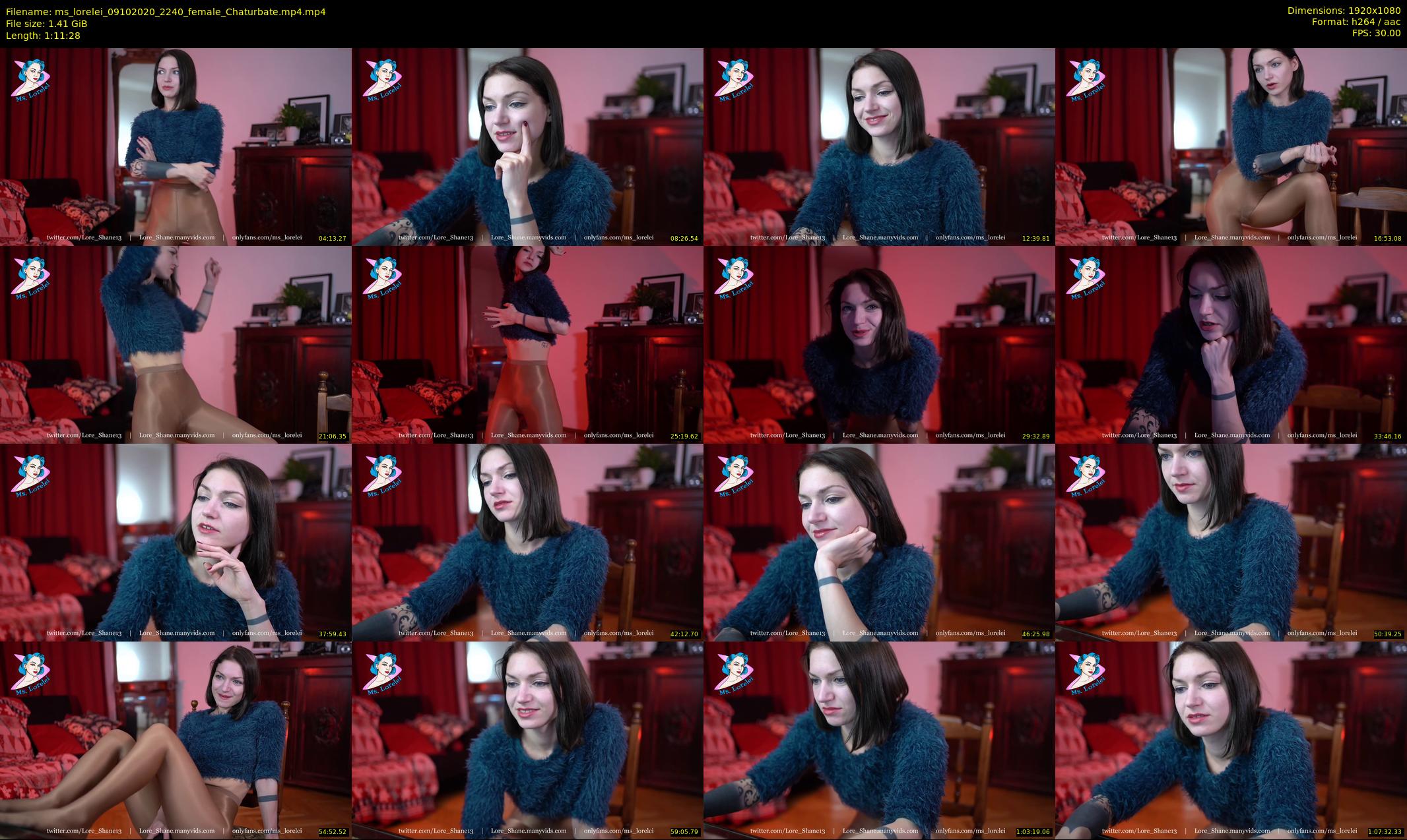 ms_lorelei — 72 minute Chaturbate female cam show recording, 1080p, Oct 9, 2020