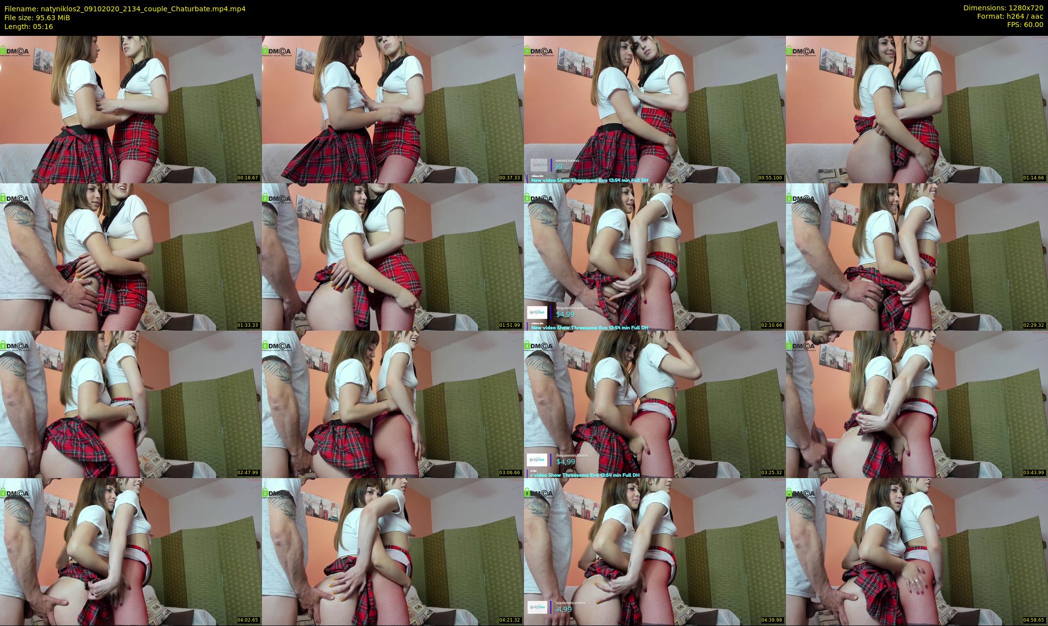 natyniklos2 — 6 minute Chaturbate couple cam show recording, 720p, Oct 9, 2020