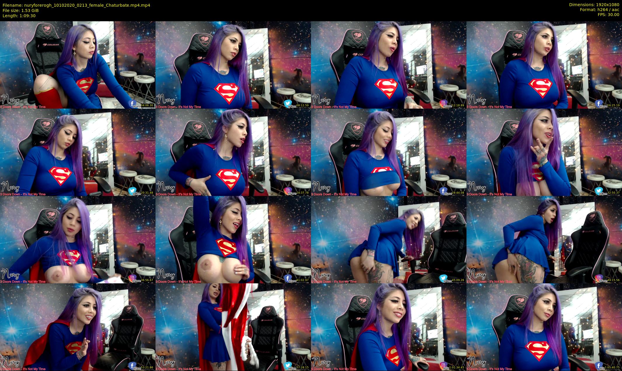 nuryforerogh — 70 minute Chaturbate female cam show recording, 1080p, Oct 10, 2020