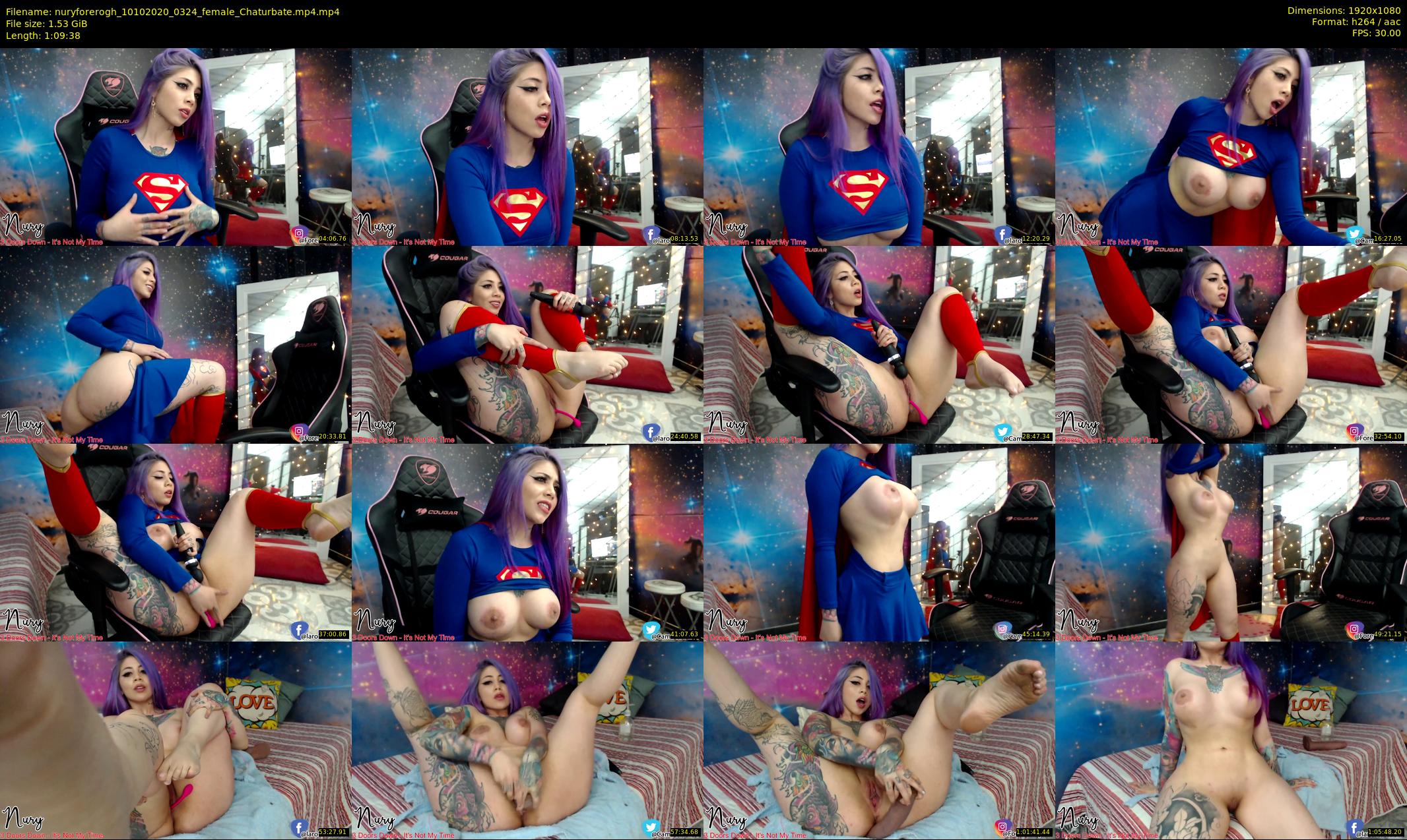 nuryforerogh — 70 minute Chaturbate female cam show recording, 1080p, Oct 10, 2020