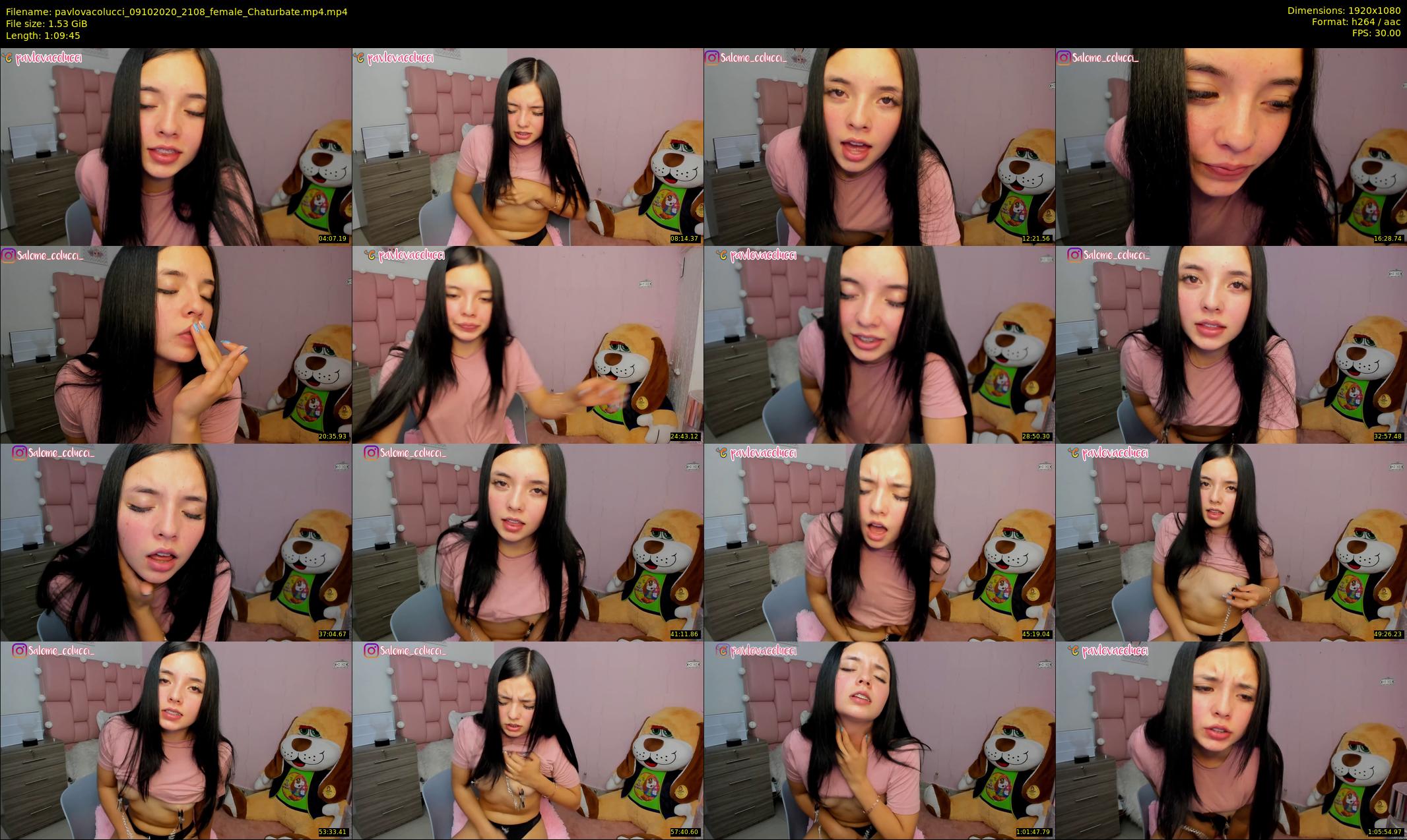 pavlovacolucci — 70 minute Chaturbate female cam show recording, 1080p, Oct 9, 2020