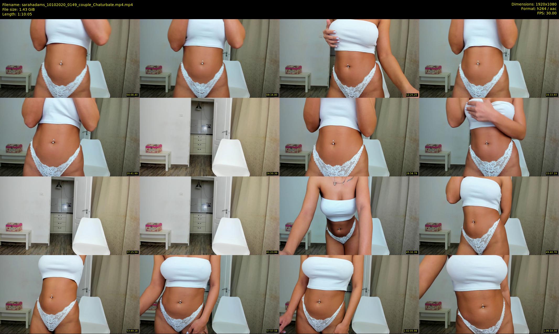 sarahadams — 71 minute Chaturbate female cam show recording, 1080p, Oct 10, 2020