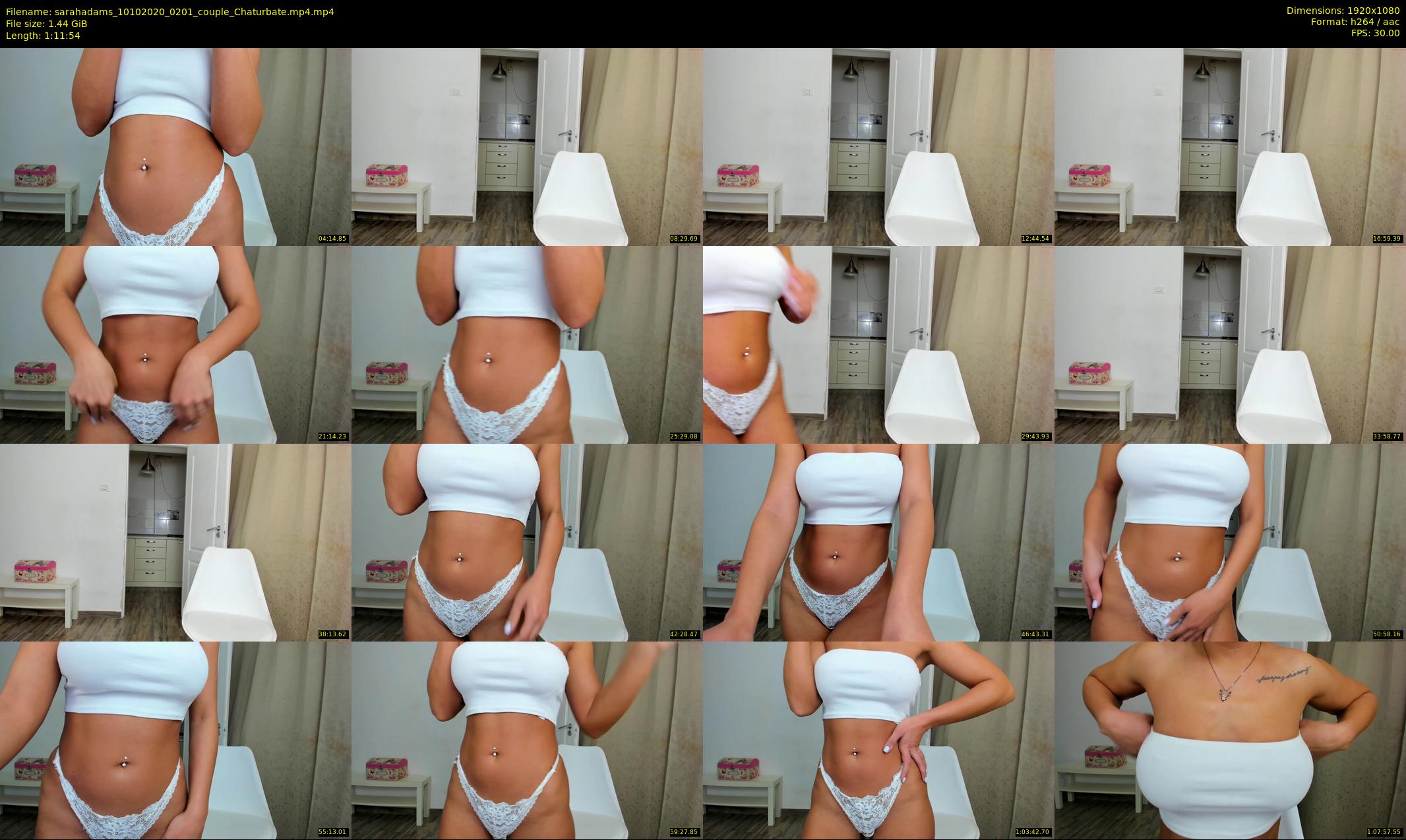 sarahadams — 72 minute Chaturbate female cam show recording, 1080p, Oct 10, 2020