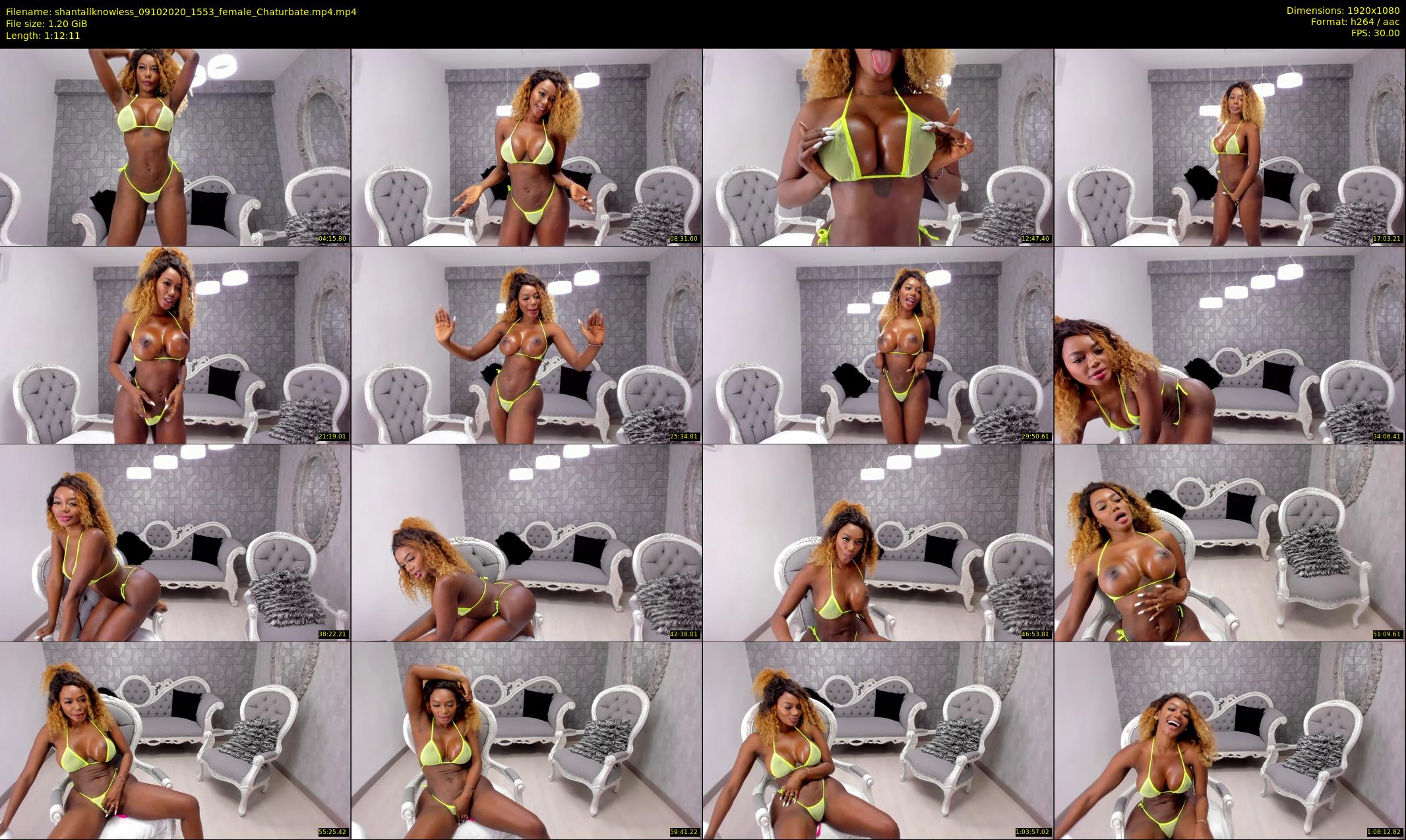 shantallknowless — 73 minute Chaturbate female cam show recording, 1080p, Oct 9, 2020
