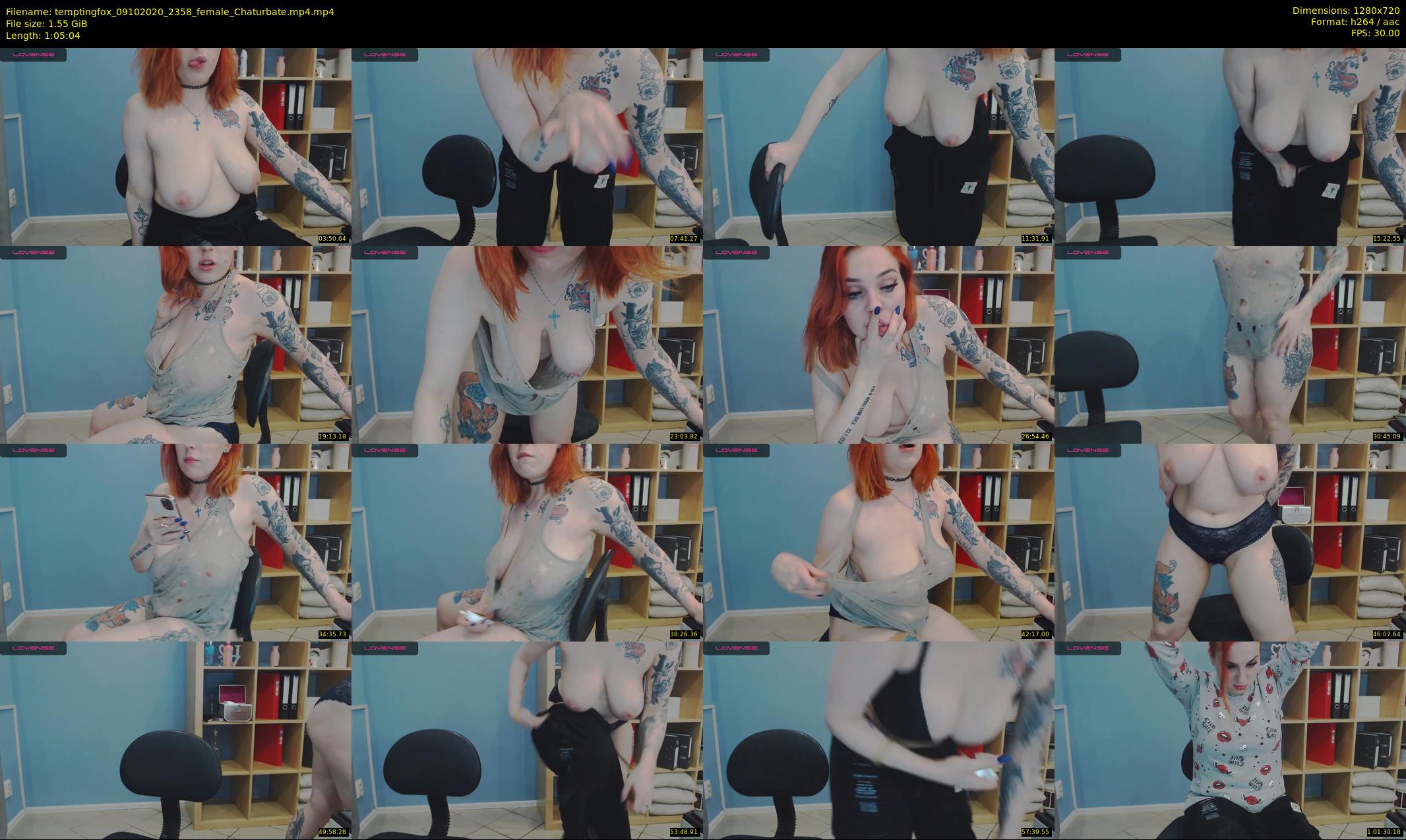 temptingfox — 66 minute Chaturbate female cam show recording, 720p, Oct 9, 2020