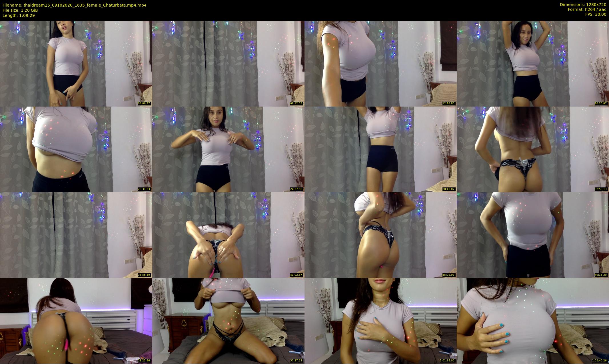 thaidream25 — 70 minute Chaturbate female cam show recording, 720p, Oct 9, 2020