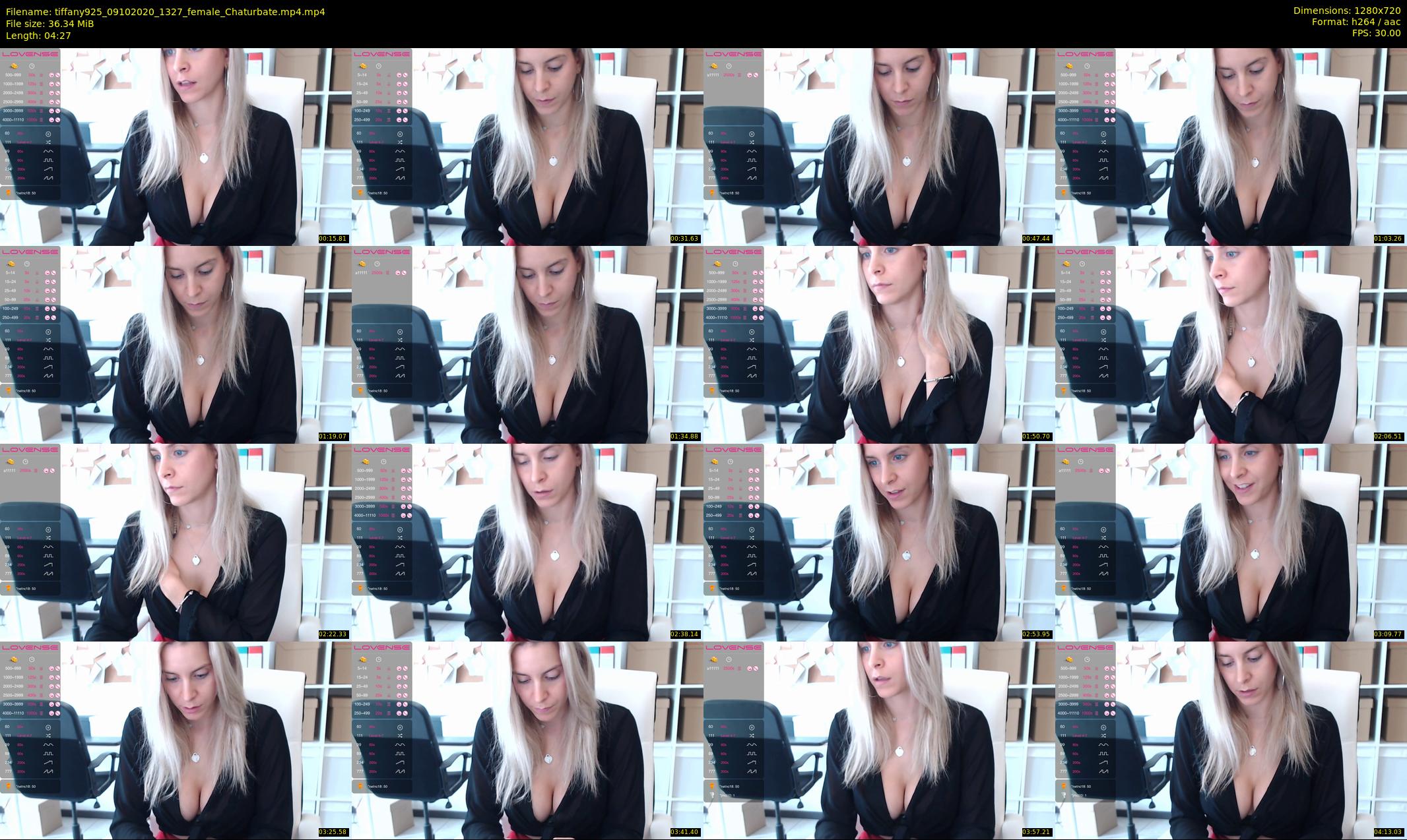 tiffany925 — 5 minute Chaturbate female cam show recording, 720p, Oct 9, 2020