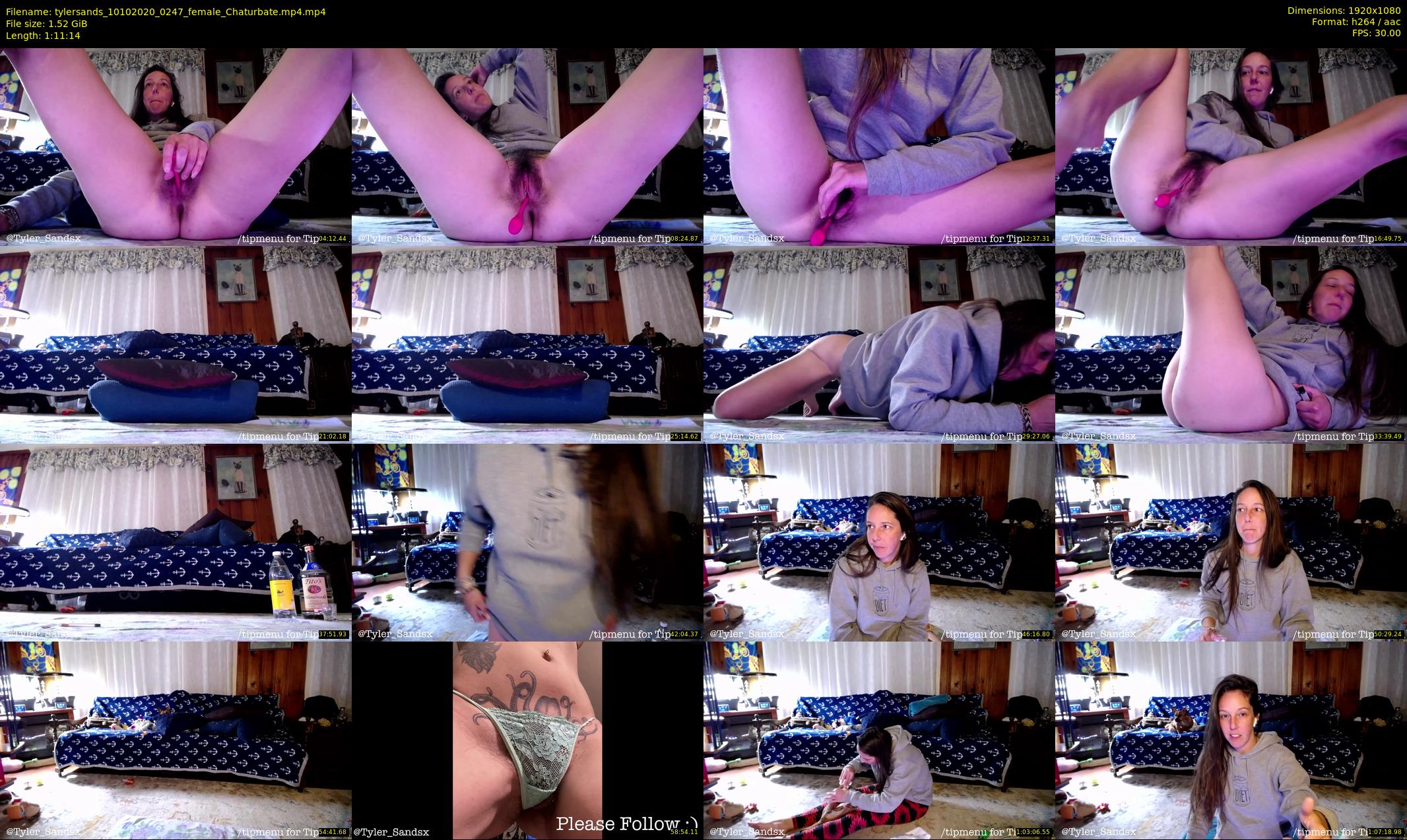 tylersands — 72 minute Chaturbate female cam show recording, 1080p, Oct 10, 2020
