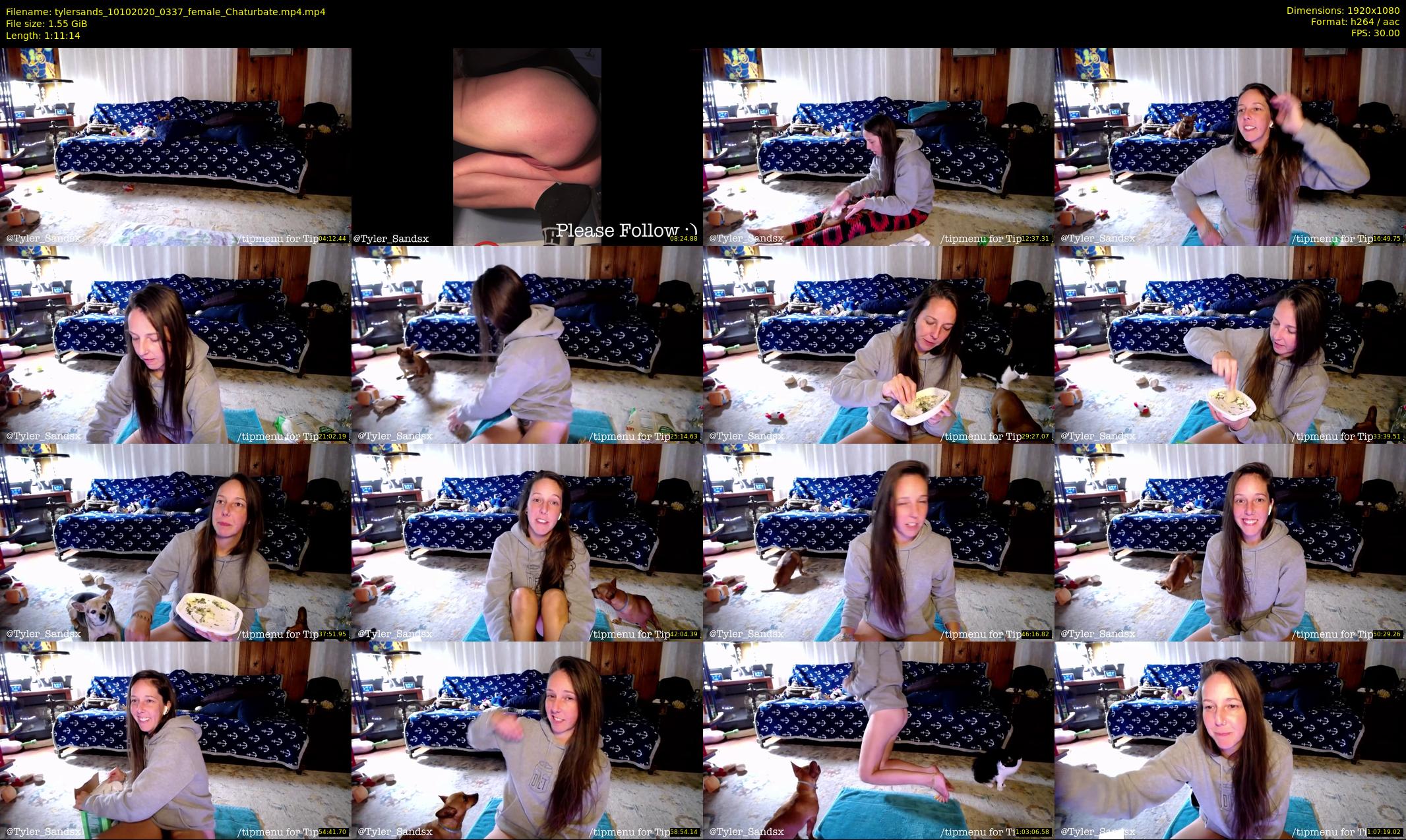 tylersands — 72 minute Chaturbate female cam show recording, 1080p, Oct 10, 2020