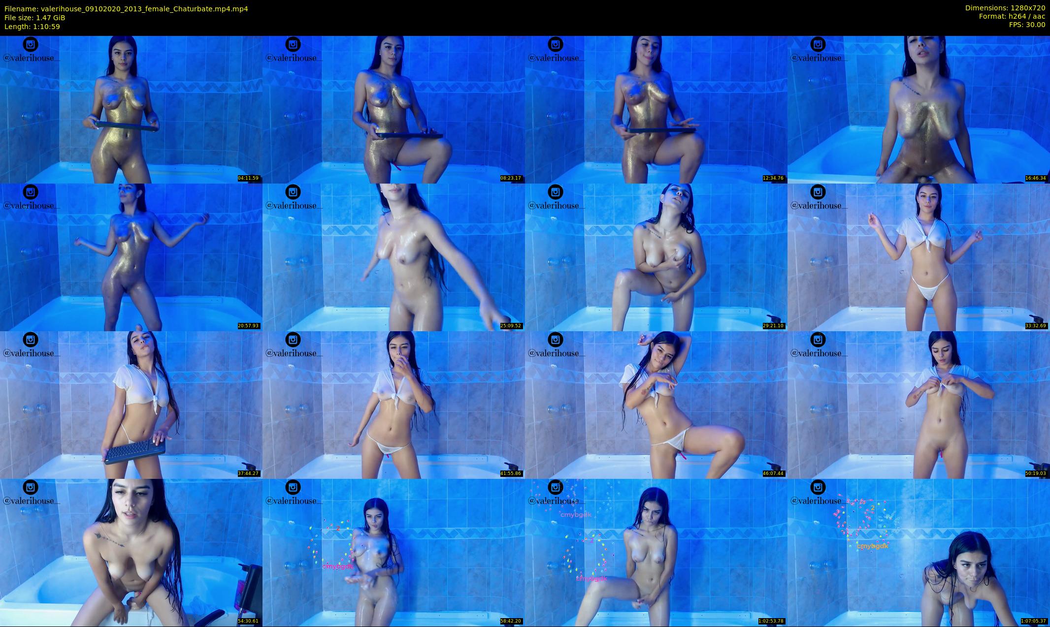 valerihouse — 71 minute Chaturbate female cam show recording, 720p, Oct 9, 2020