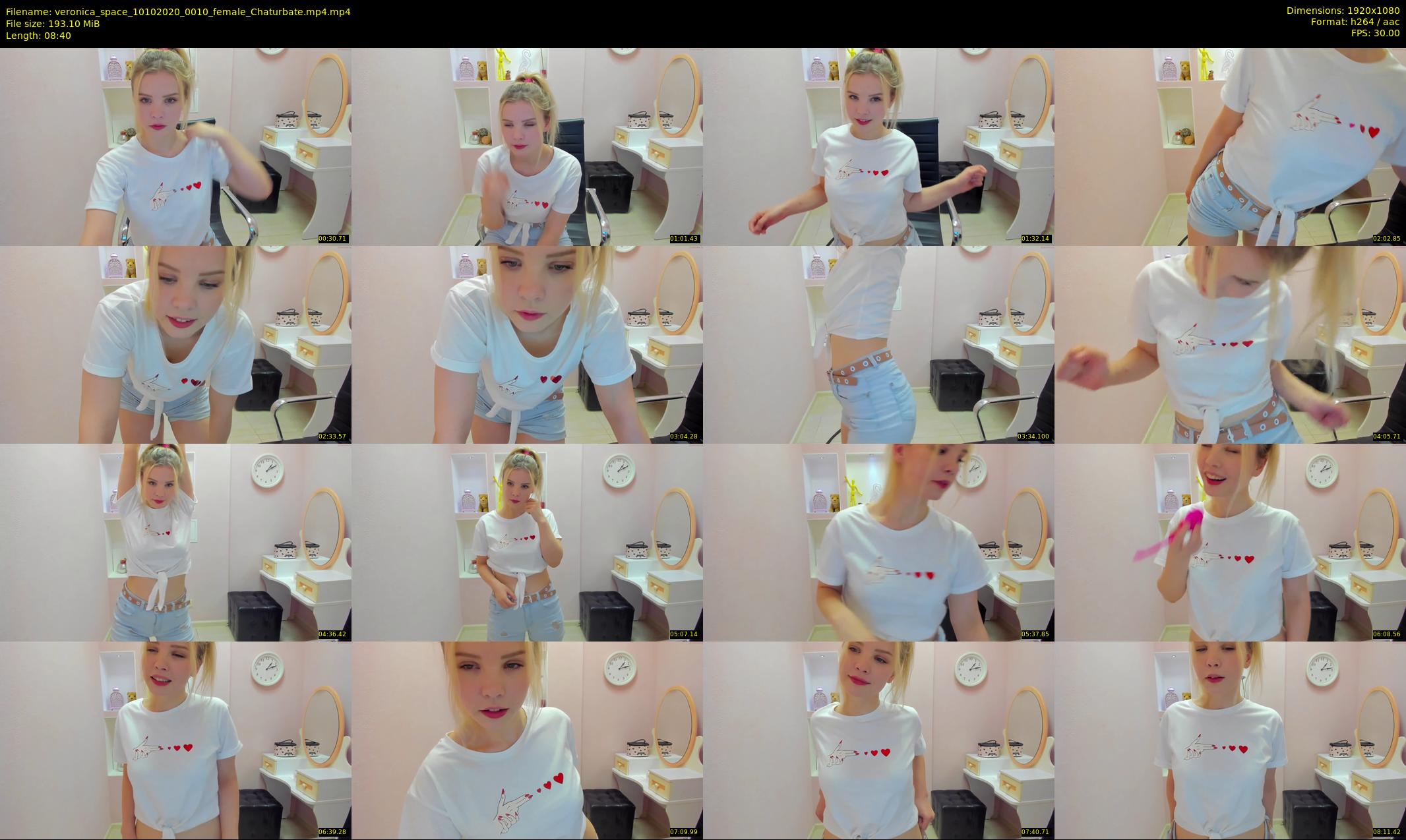 veronica_space — 9 minute Chaturbate female cam show recording, 1080p, Oct 10, 2020