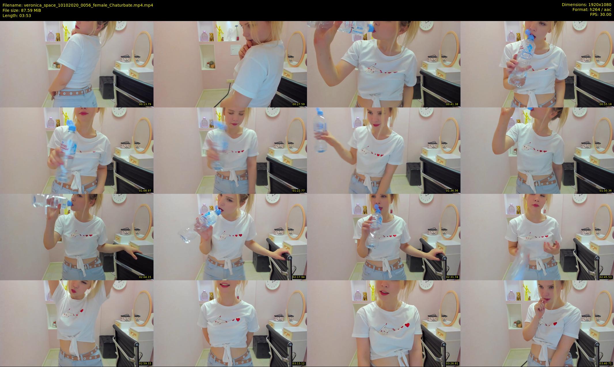 veronica_space — 4 minute Chaturbate female cam show recording, 1080p, Oct 10, 2020