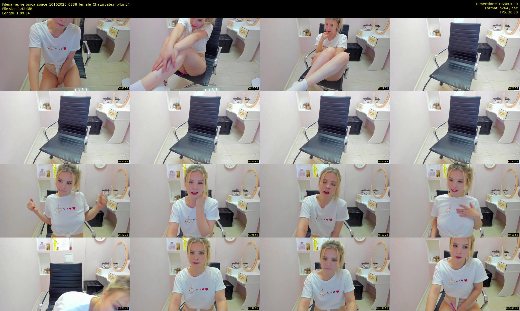 veronica_space — 70 minute Chaturbate female cam show recording, 1080p, Oct 10, 2020