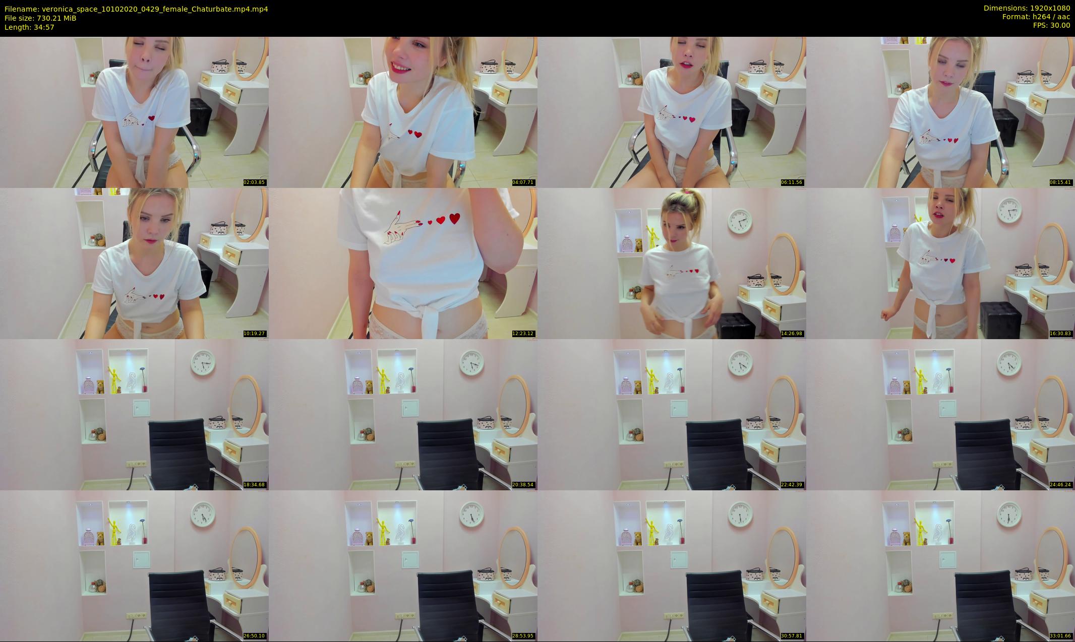 veronica_space — 35 minute Chaturbate female cam show recording, 1080p, Oct 10, 2020
