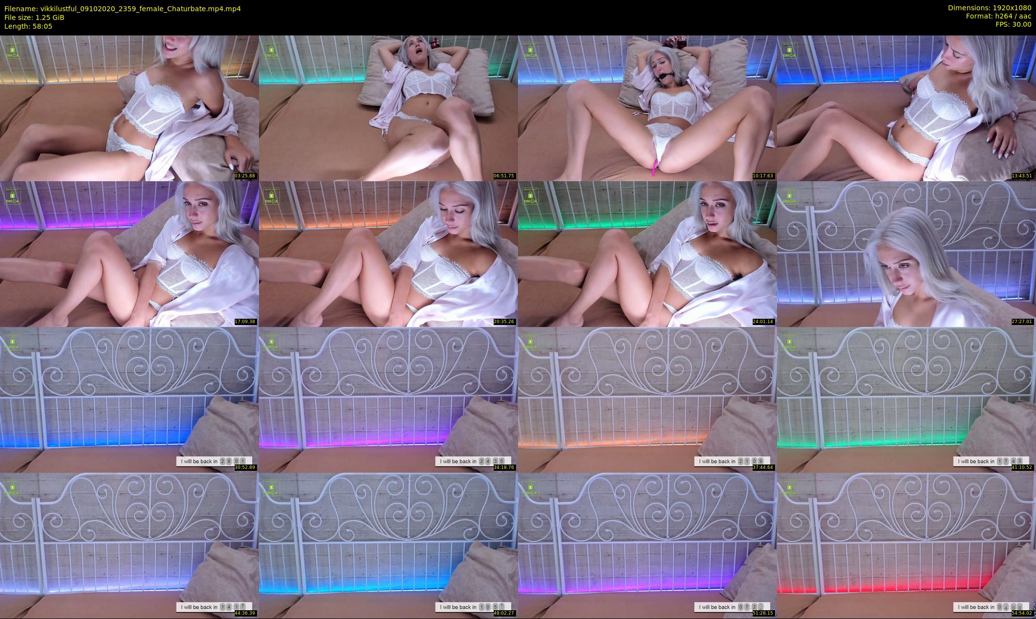 vikkilustful — 59 minute Chaturbate female cam show recording, 1080p, Oct 9, 2020