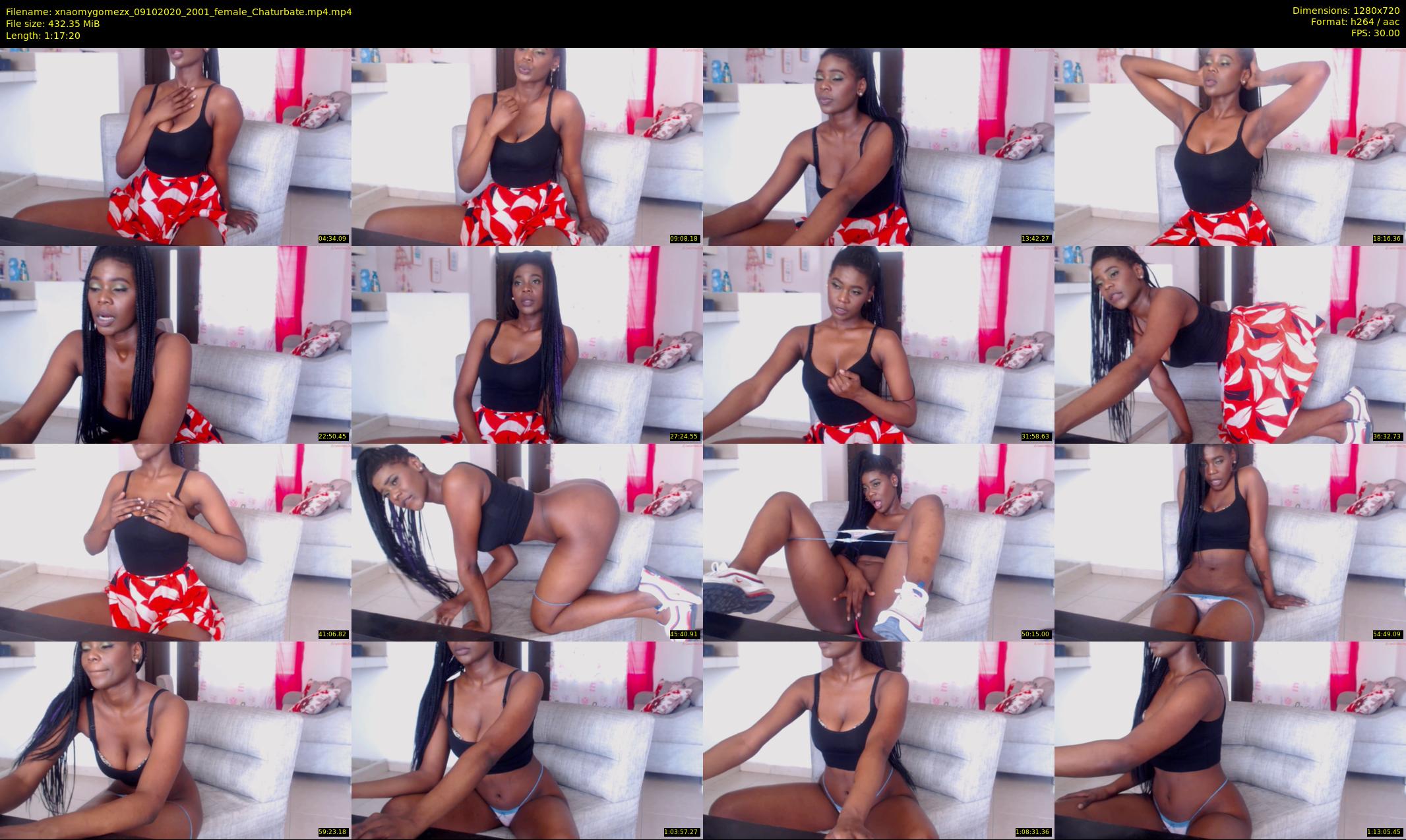 xnaomygomezx — 78 minute Chaturbate female cam show recording, 720p, Oct 9, 2020