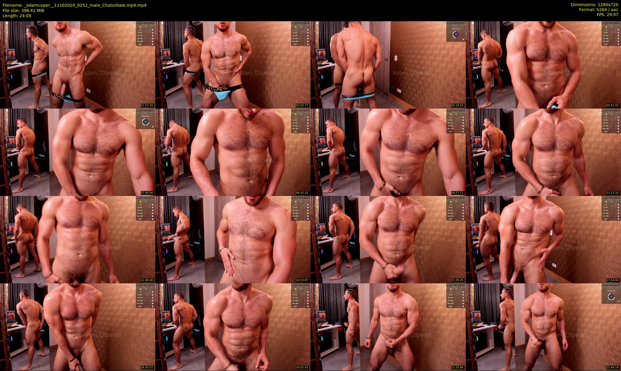 _adamcoper_ — 25 minute Chaturbate male cam show recording, 720p, Oct 11, 2020