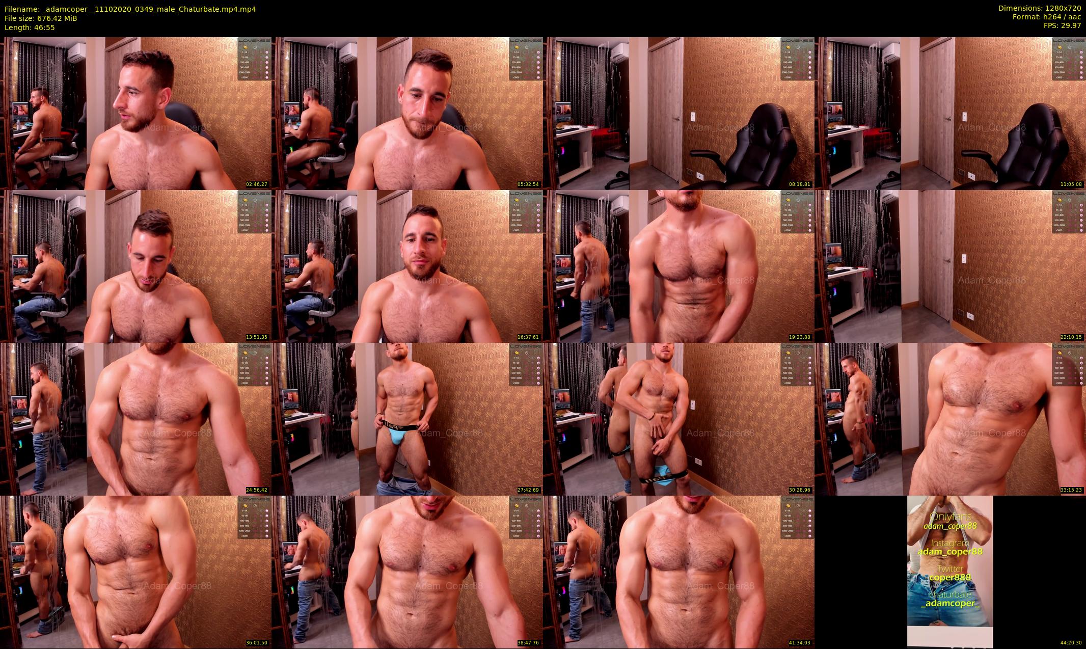 _adamcoper_ — 47 minute Chaturbate male cam show recording, 720p, Oct 11, 2020
