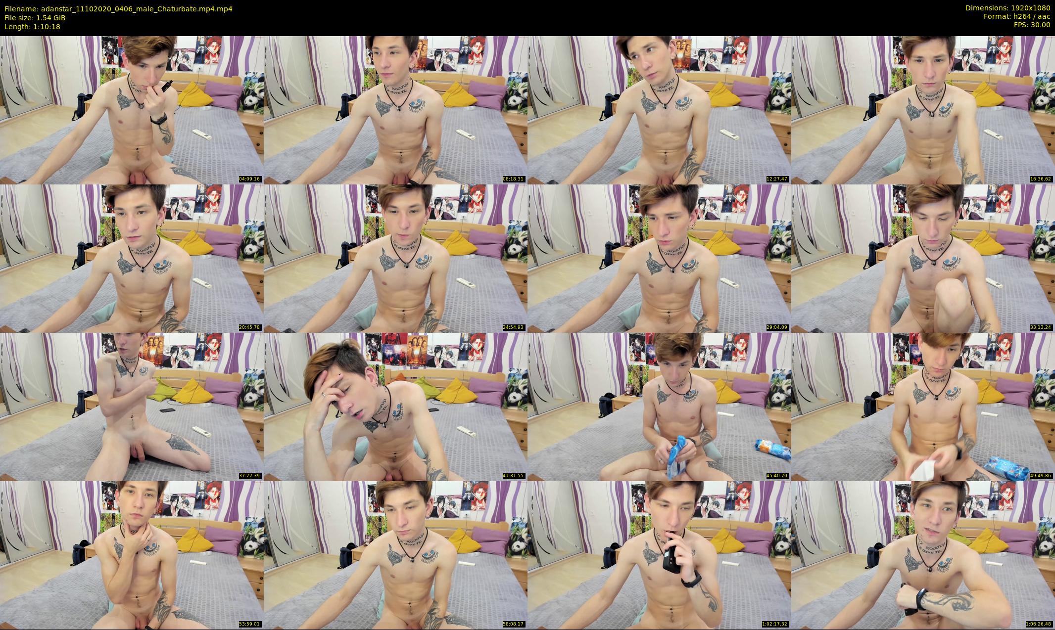 adanstar — 71 minute Chaturbate male cam show recording, 1080p, Oct 11, 2020