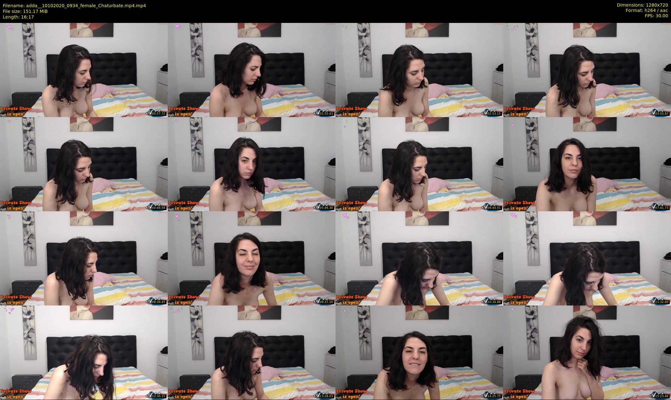 adda_ — 17 minute Chaturbate female cam show recording, 720p, Oct 10, 2020