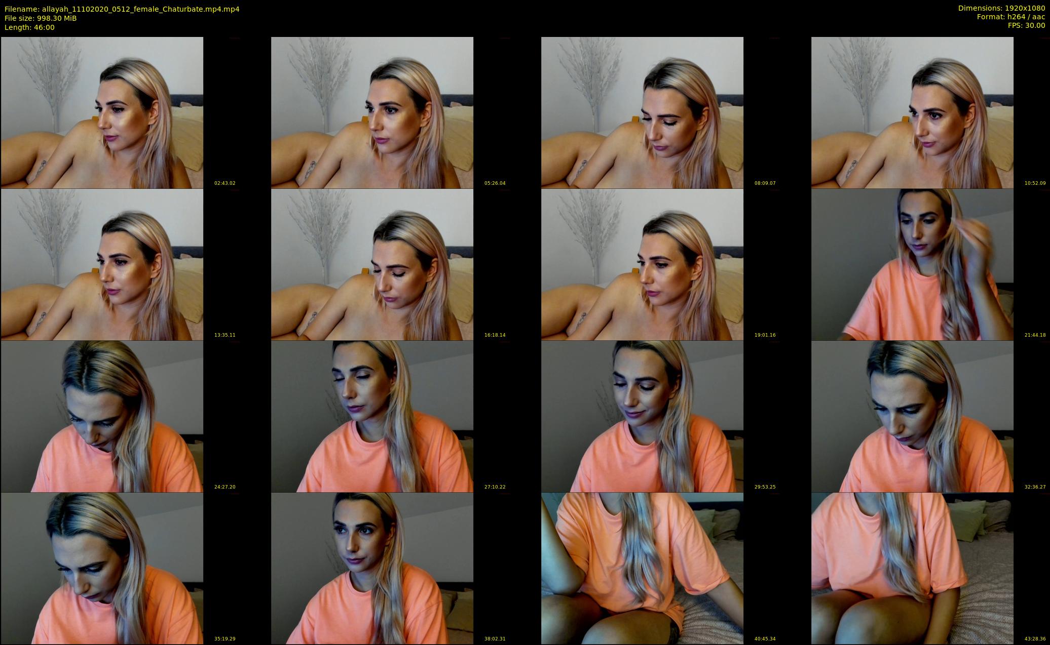 allayah — 46 minute Chaturbate female cam show recording, 1080p, Oct 11, 2020