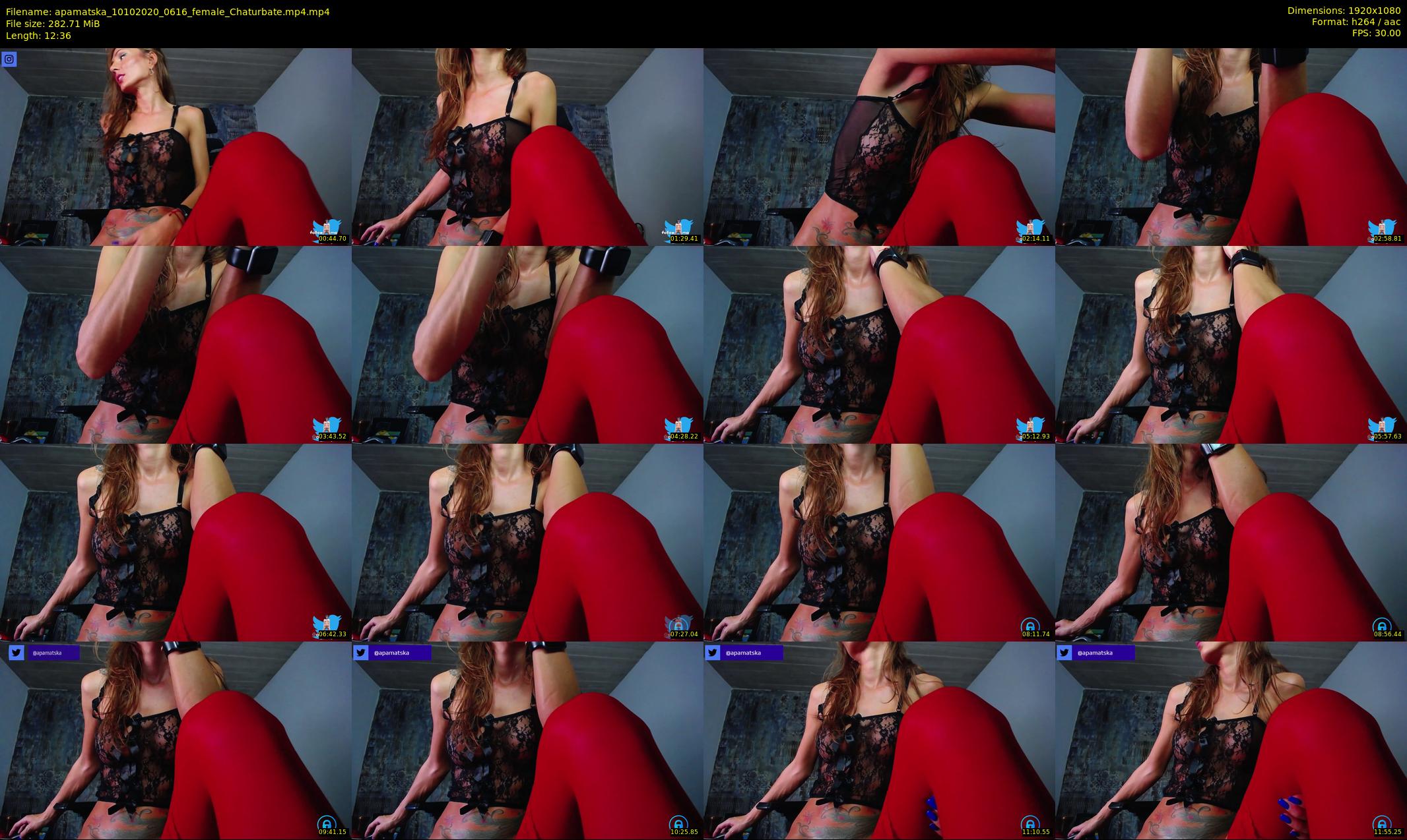 apamatska — 13 minute Chaturbate female cam show recording, 1080p, Oct 10, 2020