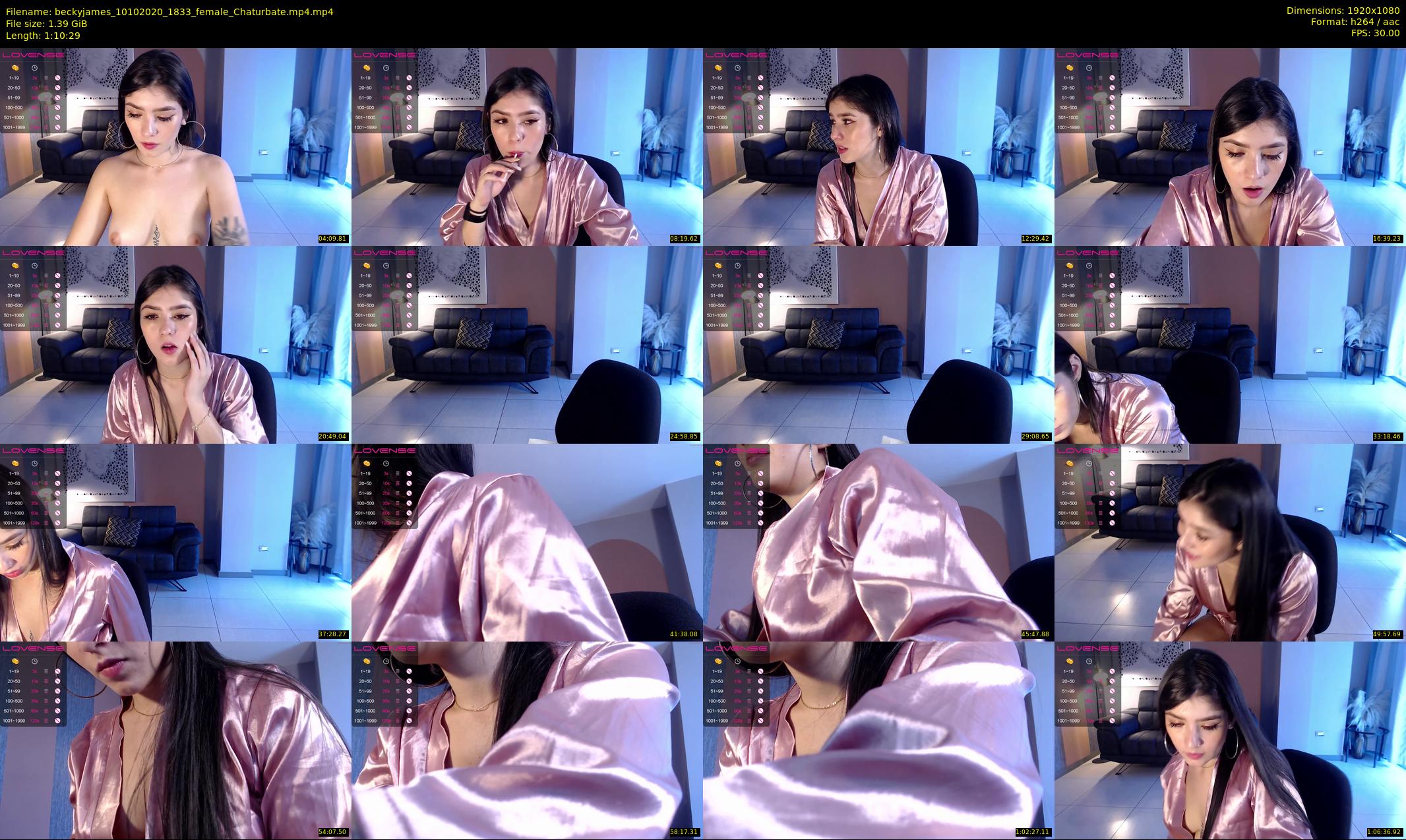 beckyjames — 71 minute Chaturbate female cam show recording, 1080p, Oct 10, 2020