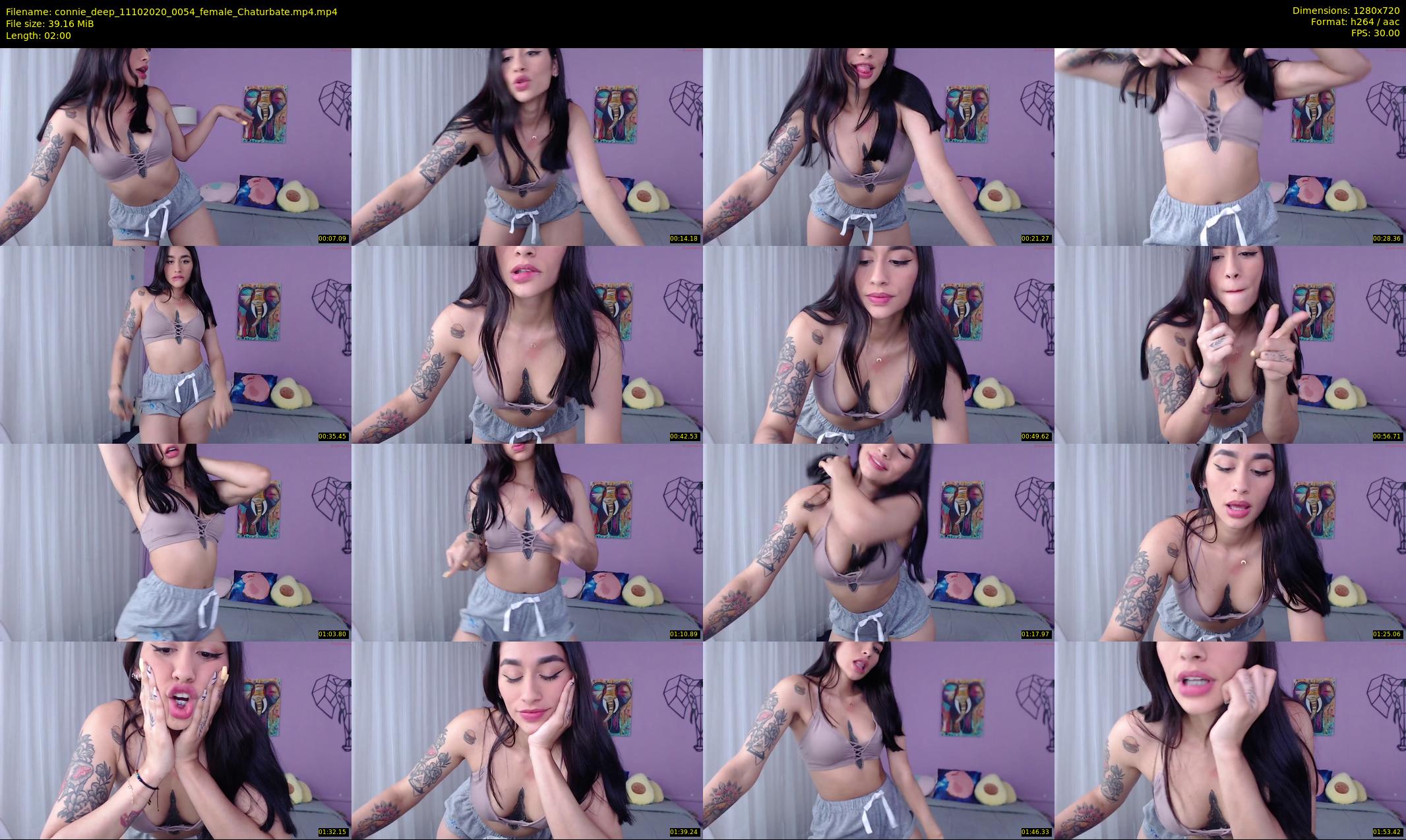 connie_deep — 2 minute Chaturbate female cam show recording, 720p, Oct 11, 2020