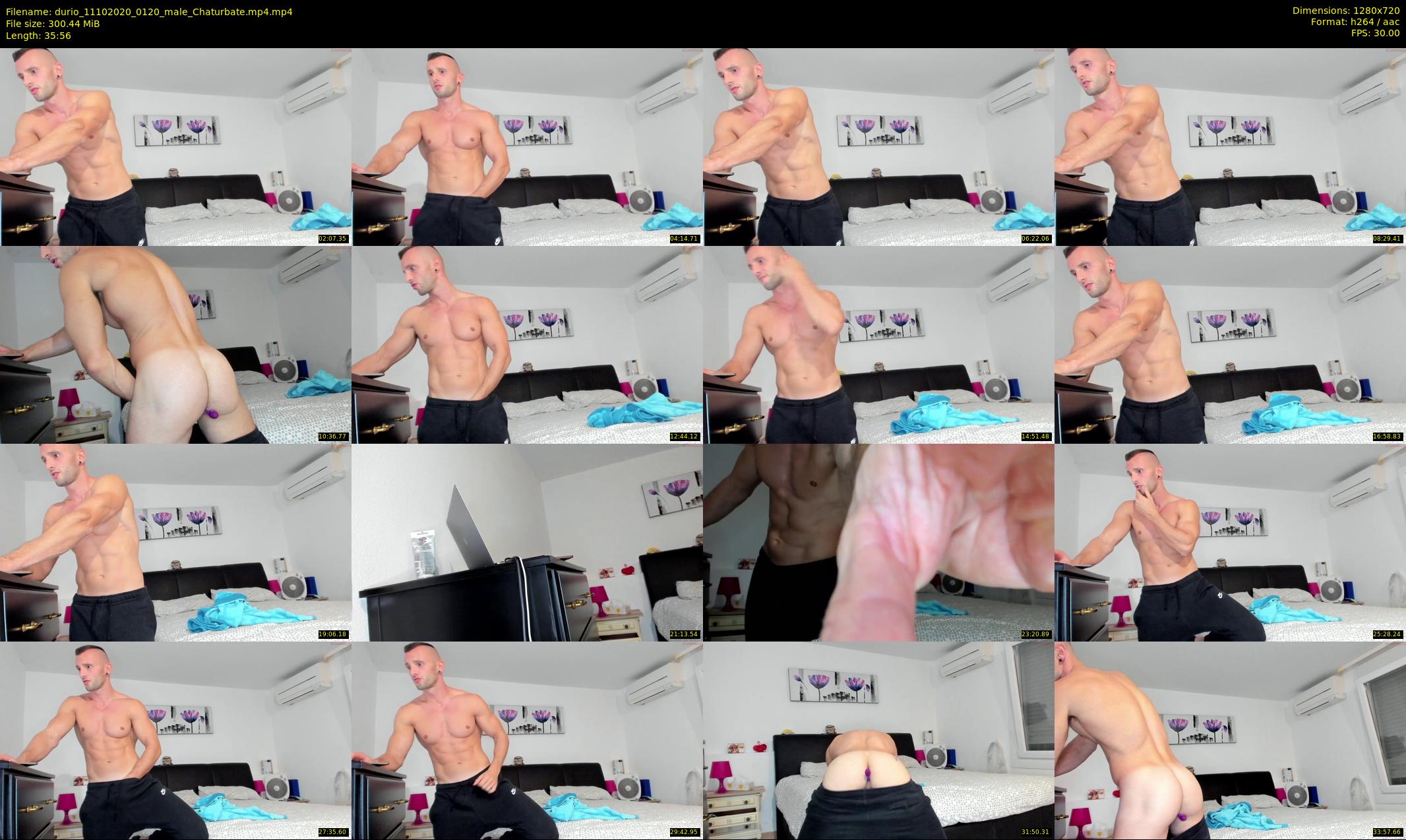 durio — 36 minute Chaturbate male cam show recording, 720p, Oct 11, 2020