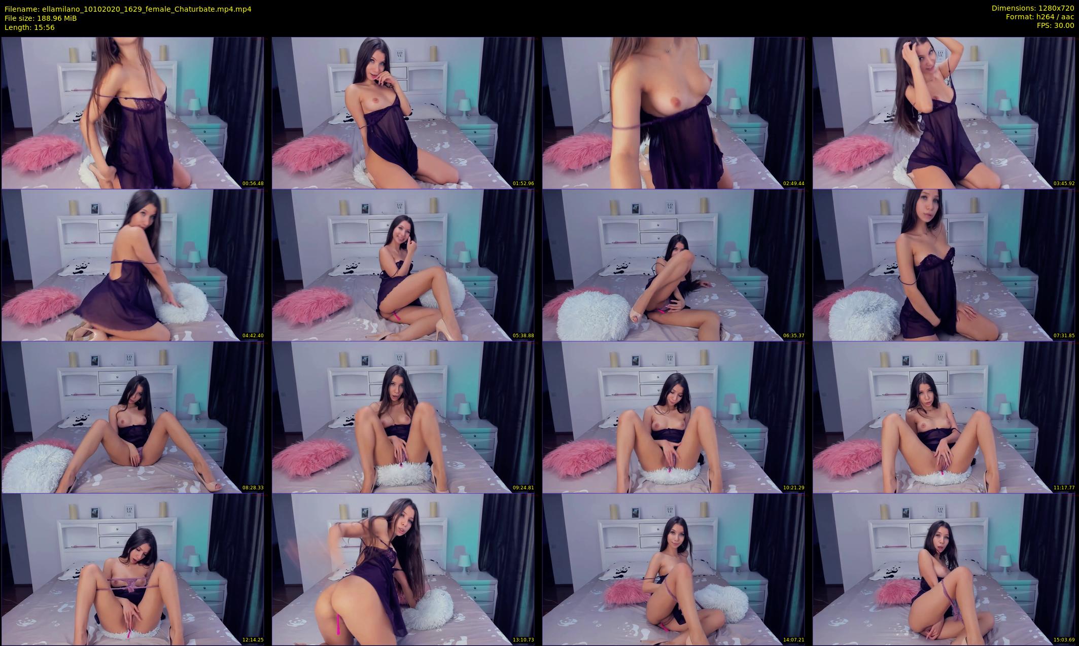 ellamilano — 16 minute Chaturbate female cam show recording, 720p, Oct 10, 2020