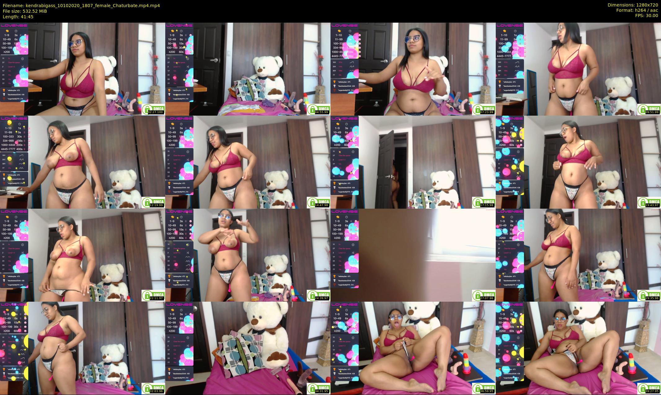 kendrabigass — 42 minute Chaturbate female cam show recording, 720p, Oct 10, 2020