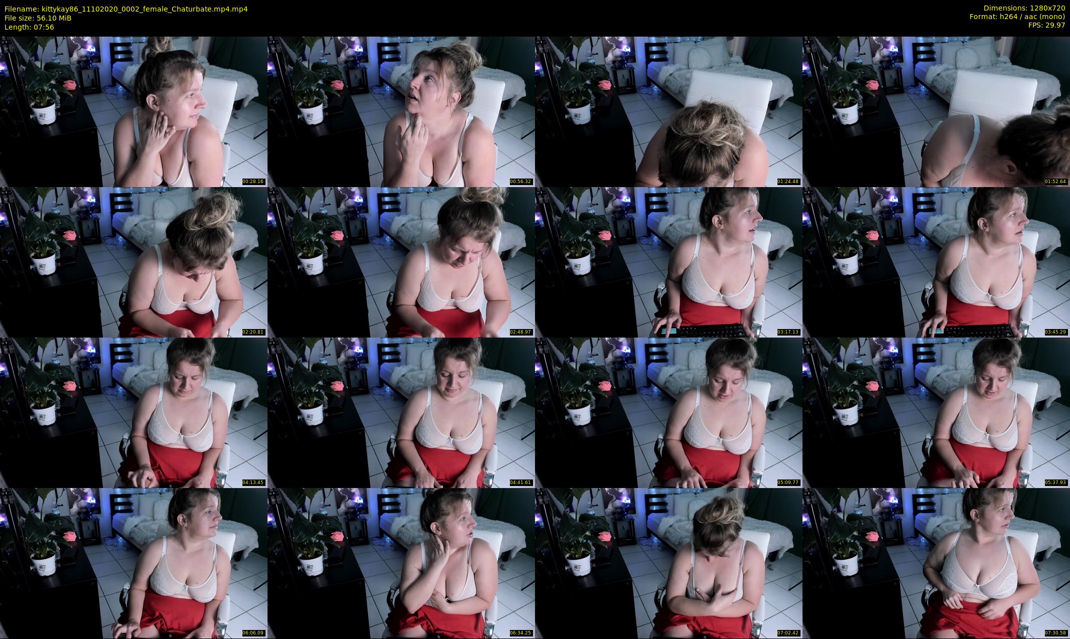 kittykay86 — 8 minute Chaturbate female cam show recording, 720p, Oct 11, 2020