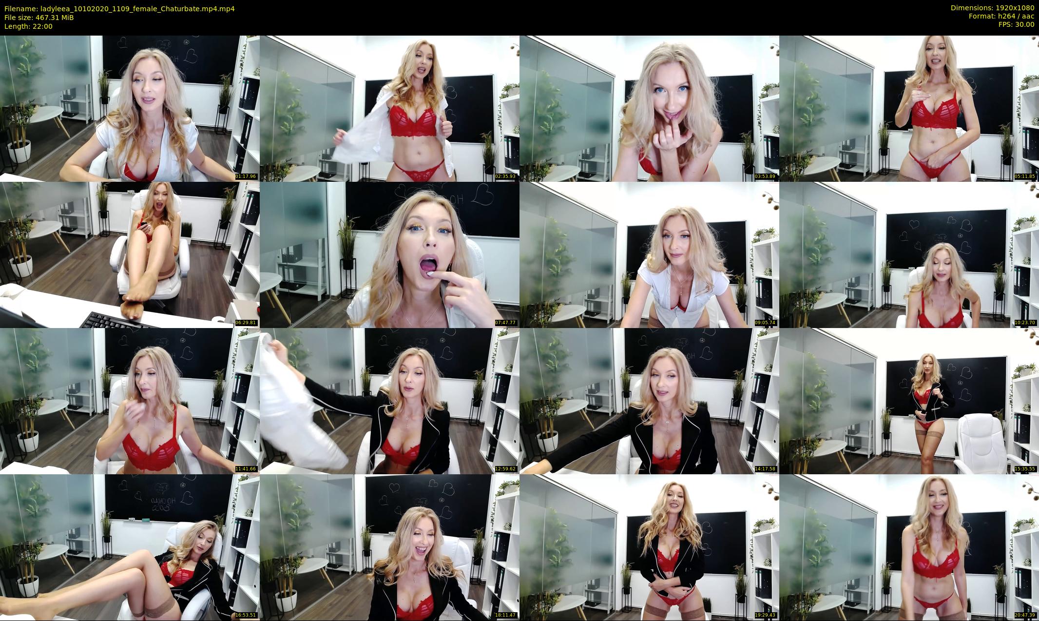 ladyleea — 22 minute Chaturbate female cam show recording, 1080p, Oct 10, 2020