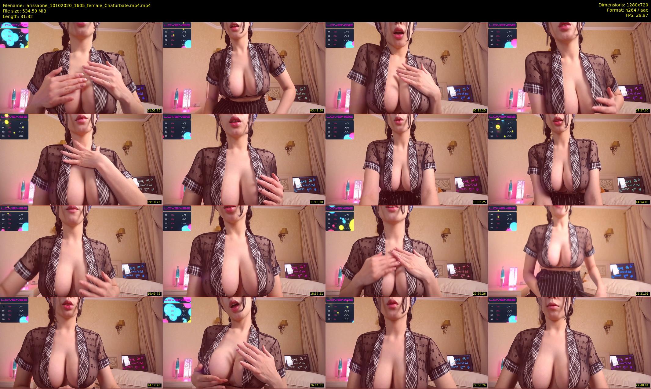 larissaone — 32 minute Chaturbate female cam show recording, 720p, Oct 10, 2020