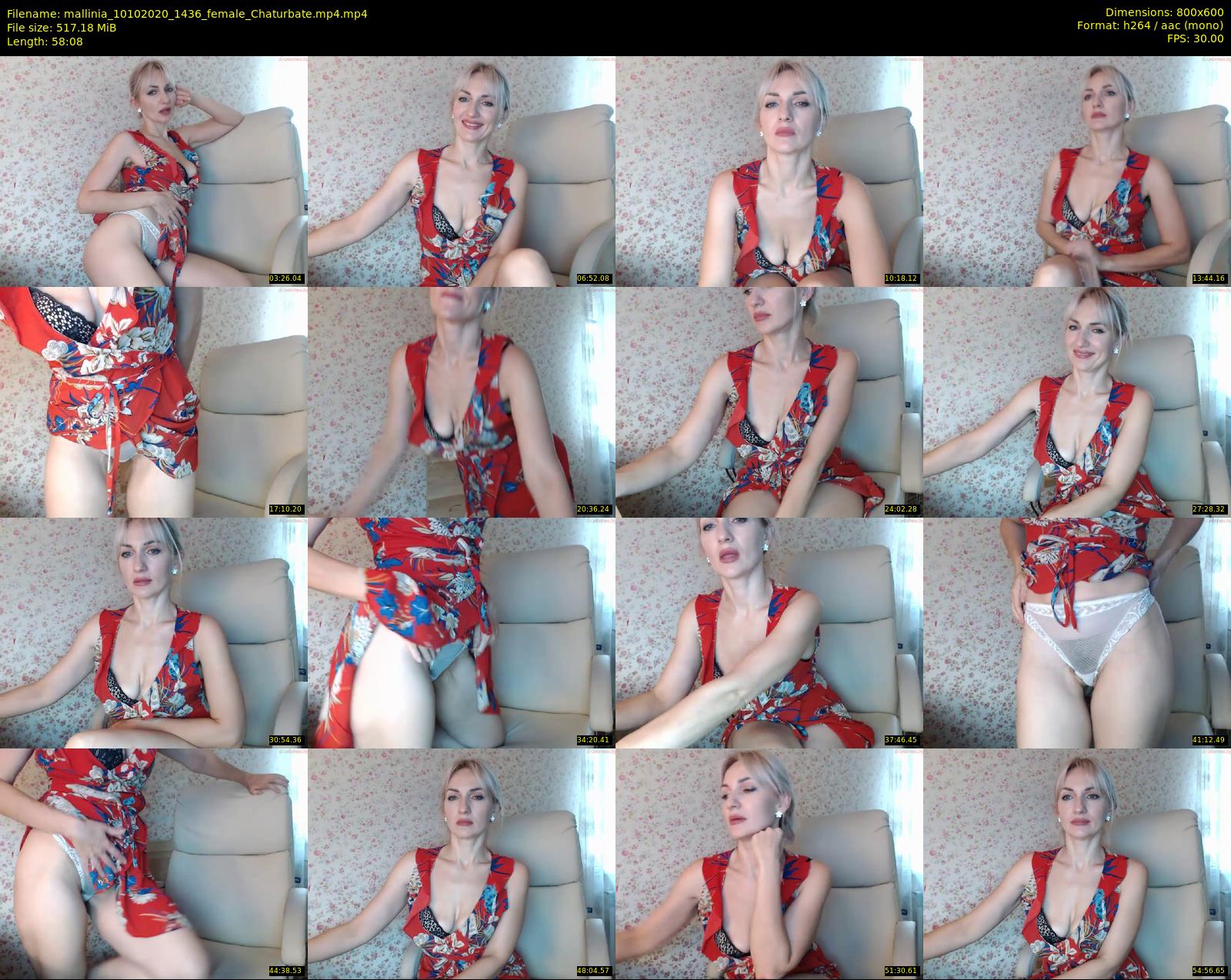 mallinia — 59 minute Chaturbate female cam show recording, 480p, Oct 10, 2020