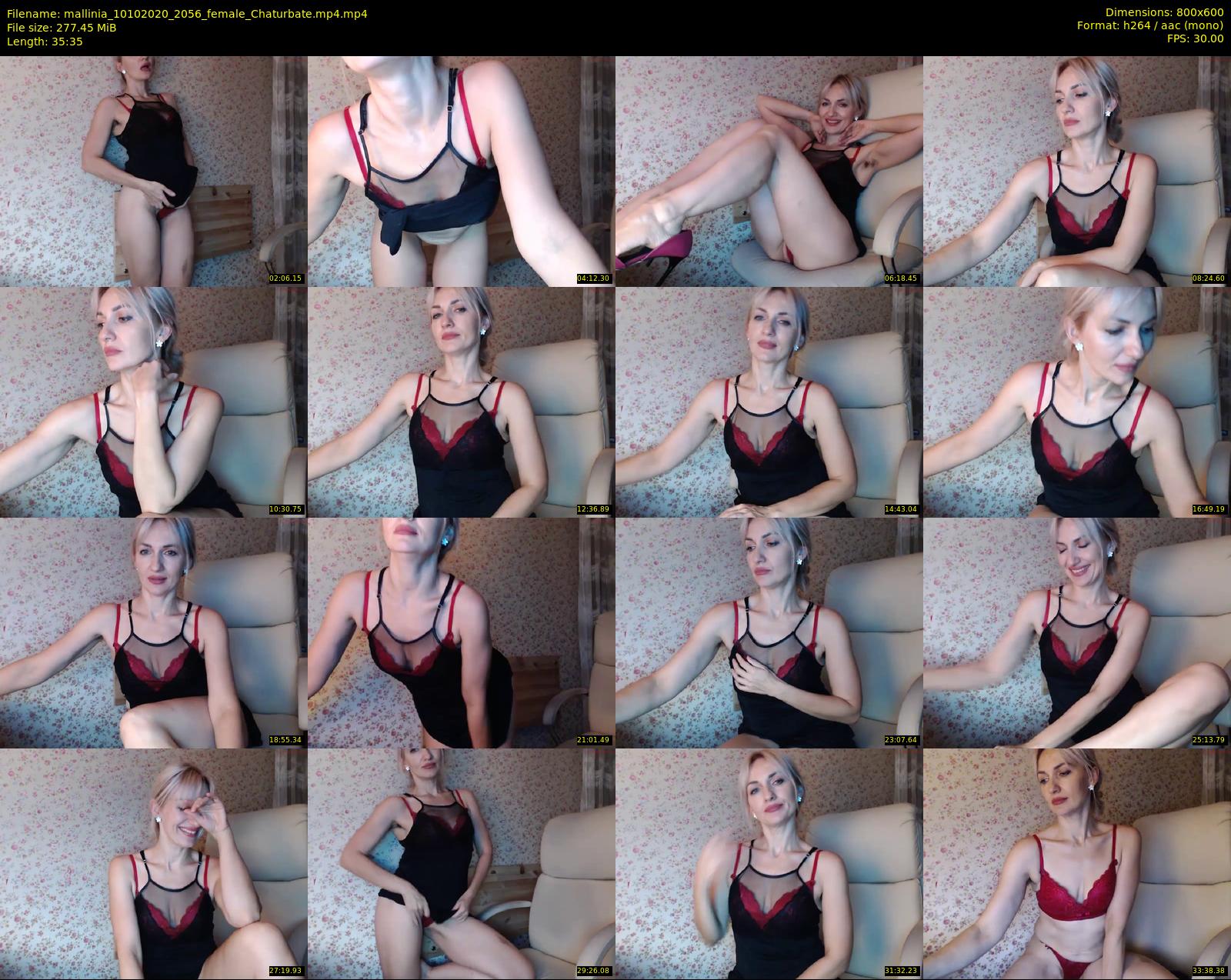 mallinia — 36 minute Chaturbate female cam show recording, 480p, Oct 10, 2020