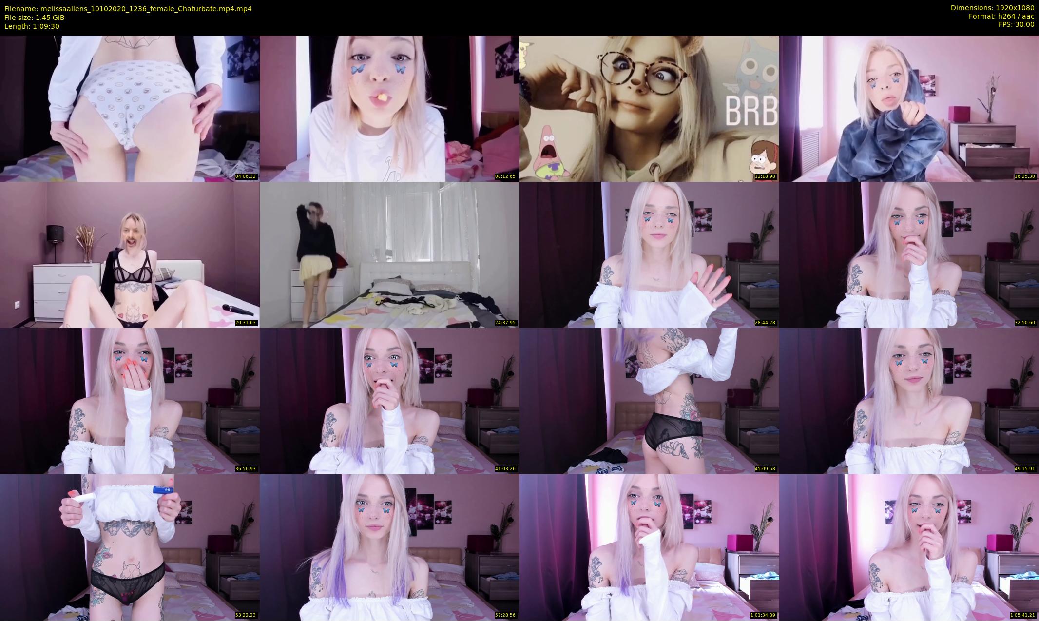 melissaallens — 70 minute Chaturbate female cam show recording, 1080p, Oct 10, 2020