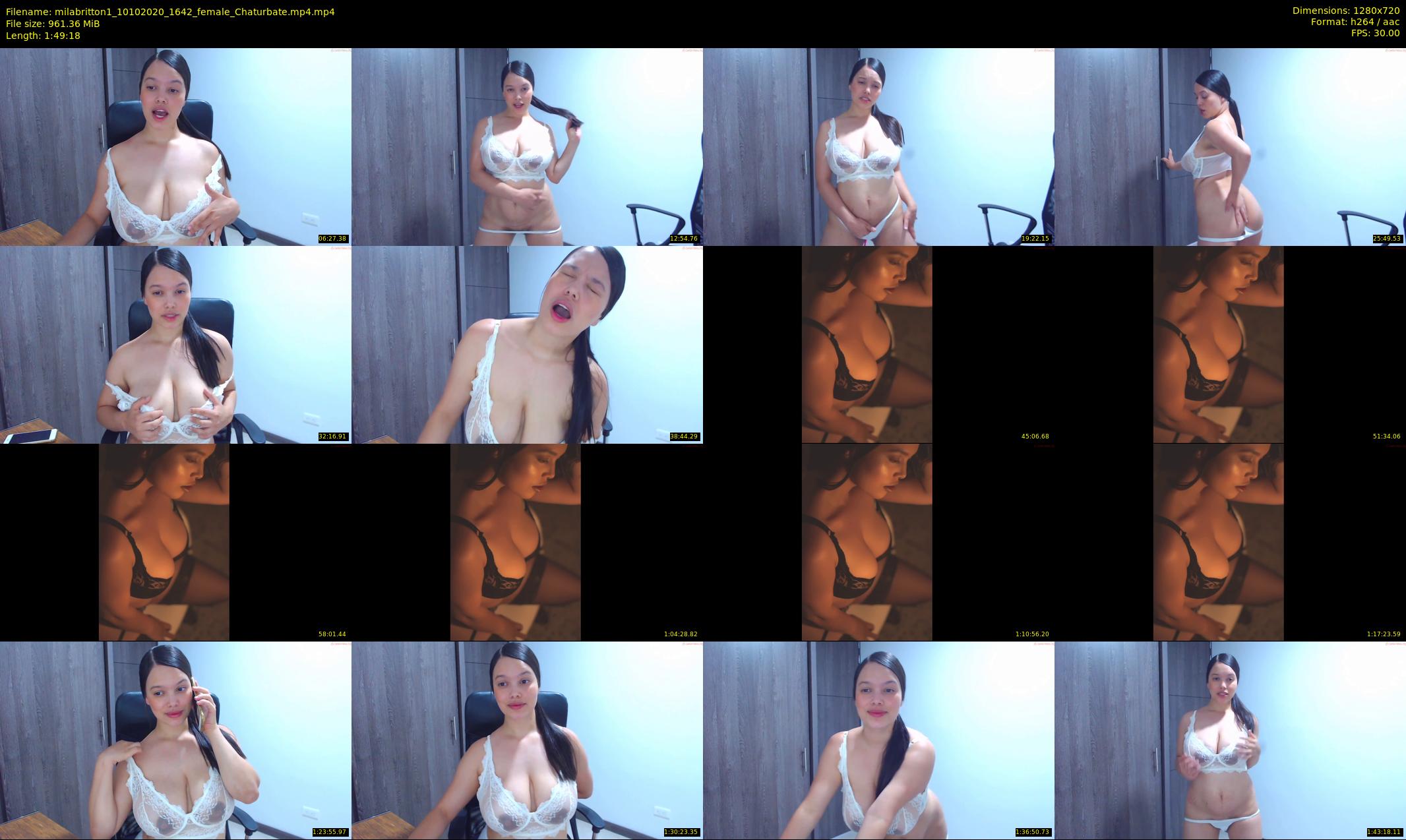 milabritton1 — 110 minute Chaturbate female cam show recording, 720p, Oct 10, 2020