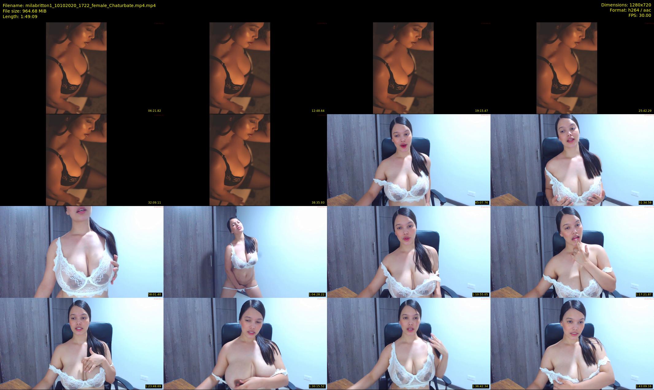 milabritton1 — 110 minute Chaturbate female cam show recording, 720p, Oct 10, 2020
