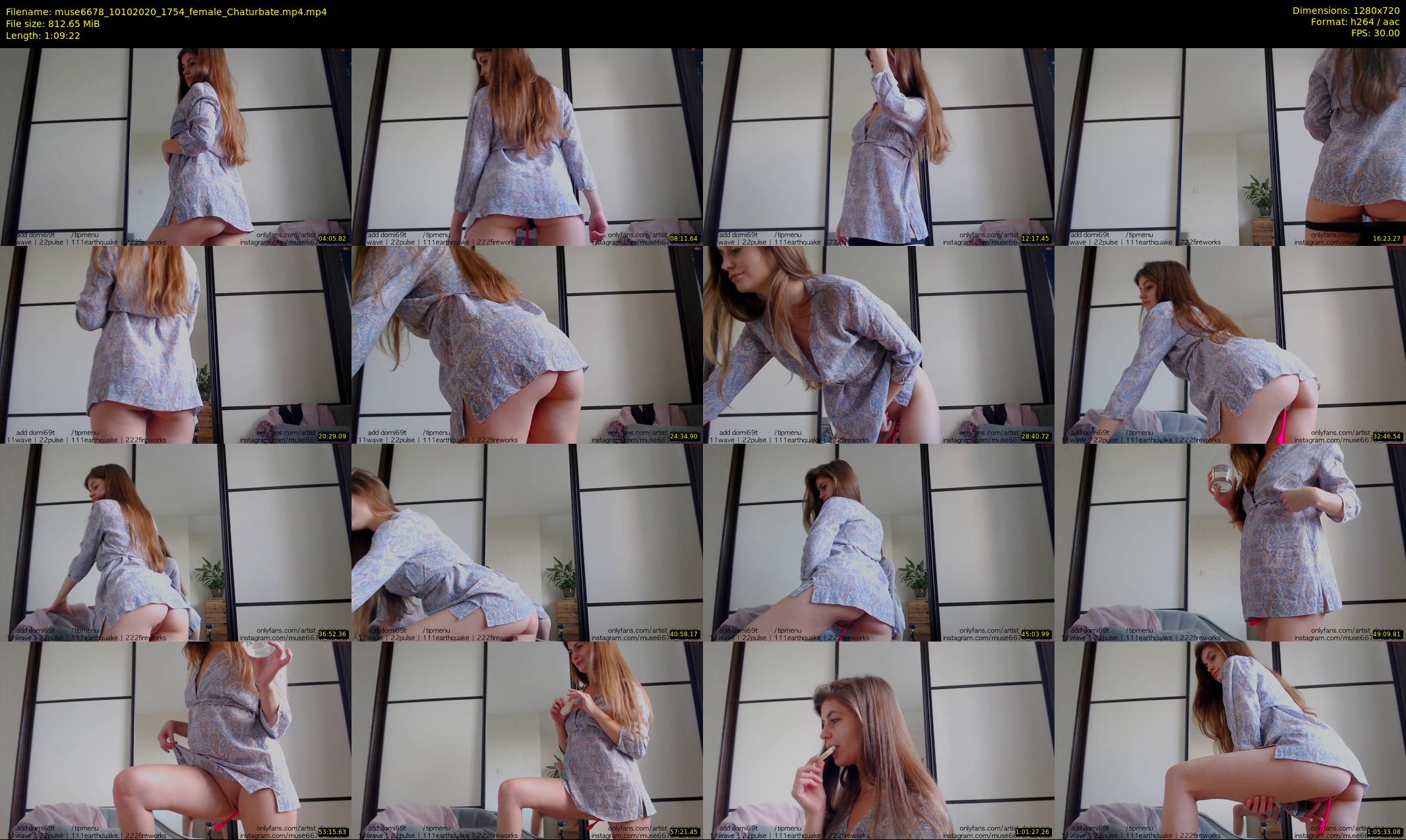muse6678 — 70 minute Chaturbate female cam show recording, 720p, Oct 10, 2020